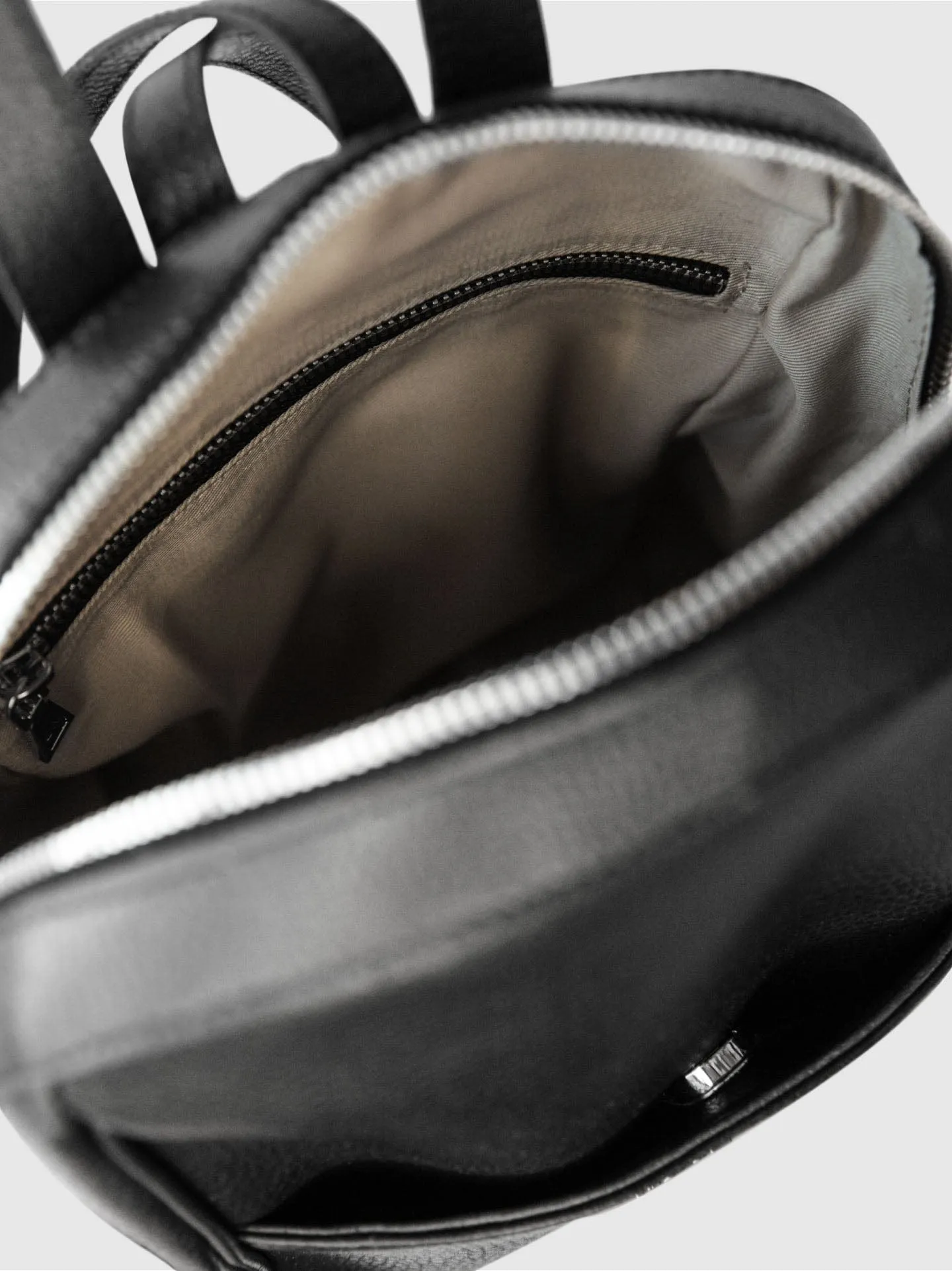 Hazel MIRUM® Leather Vegan Backpack | Black & Silver