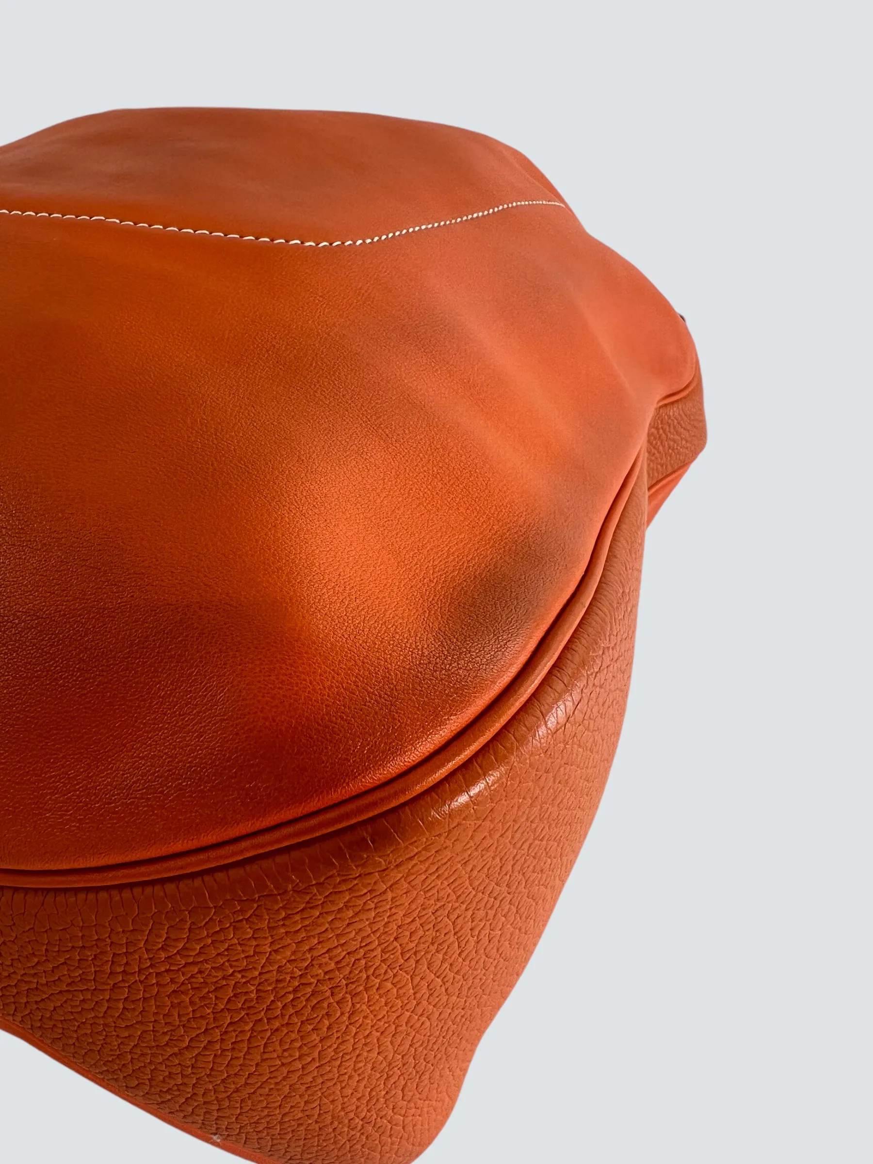 Hermès Orange Leather Virvolte Hobo