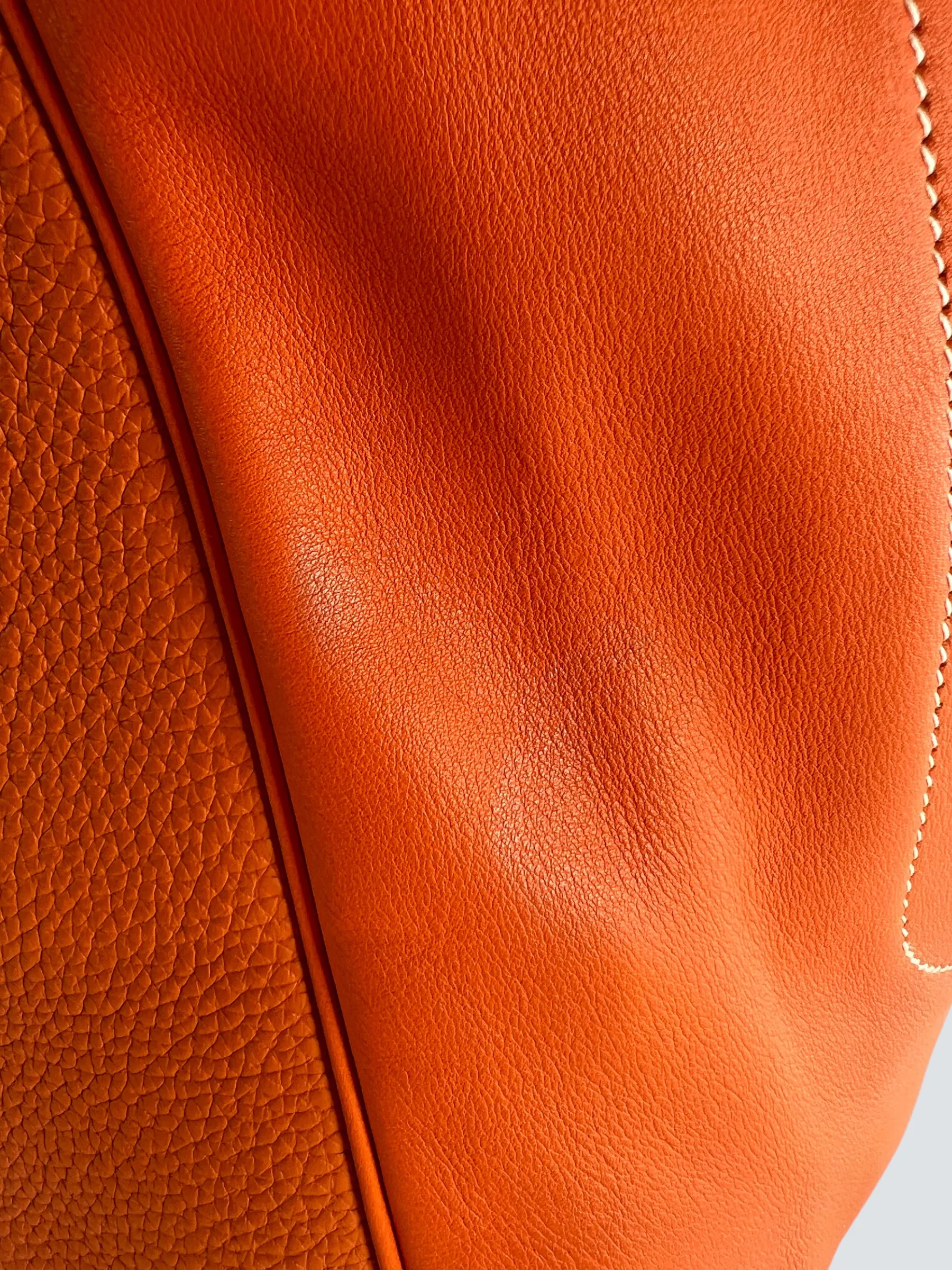 Hermès Orange Leather Virvolte Hobo