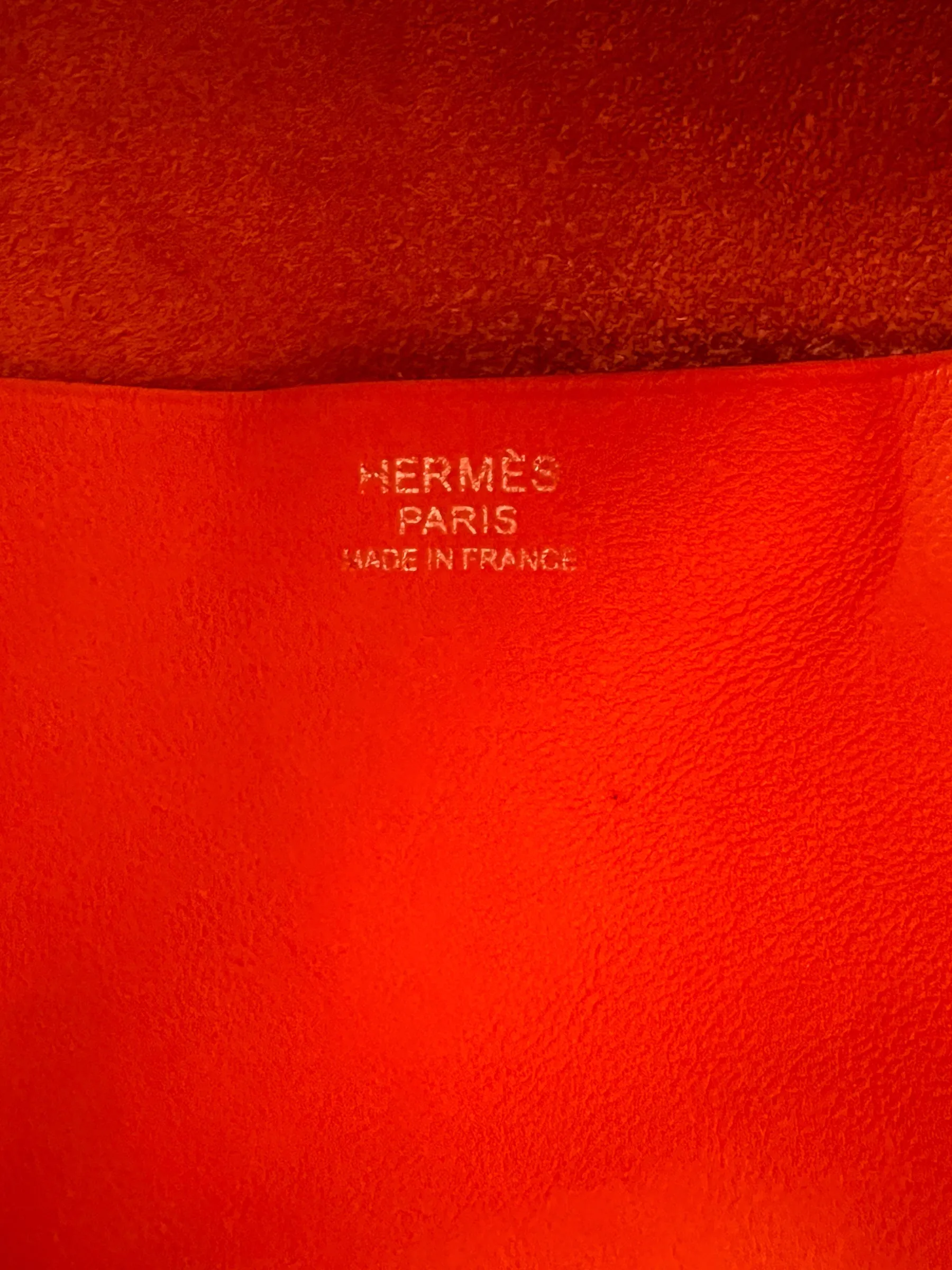 Hermès Orange Leather Virvolte Hobo