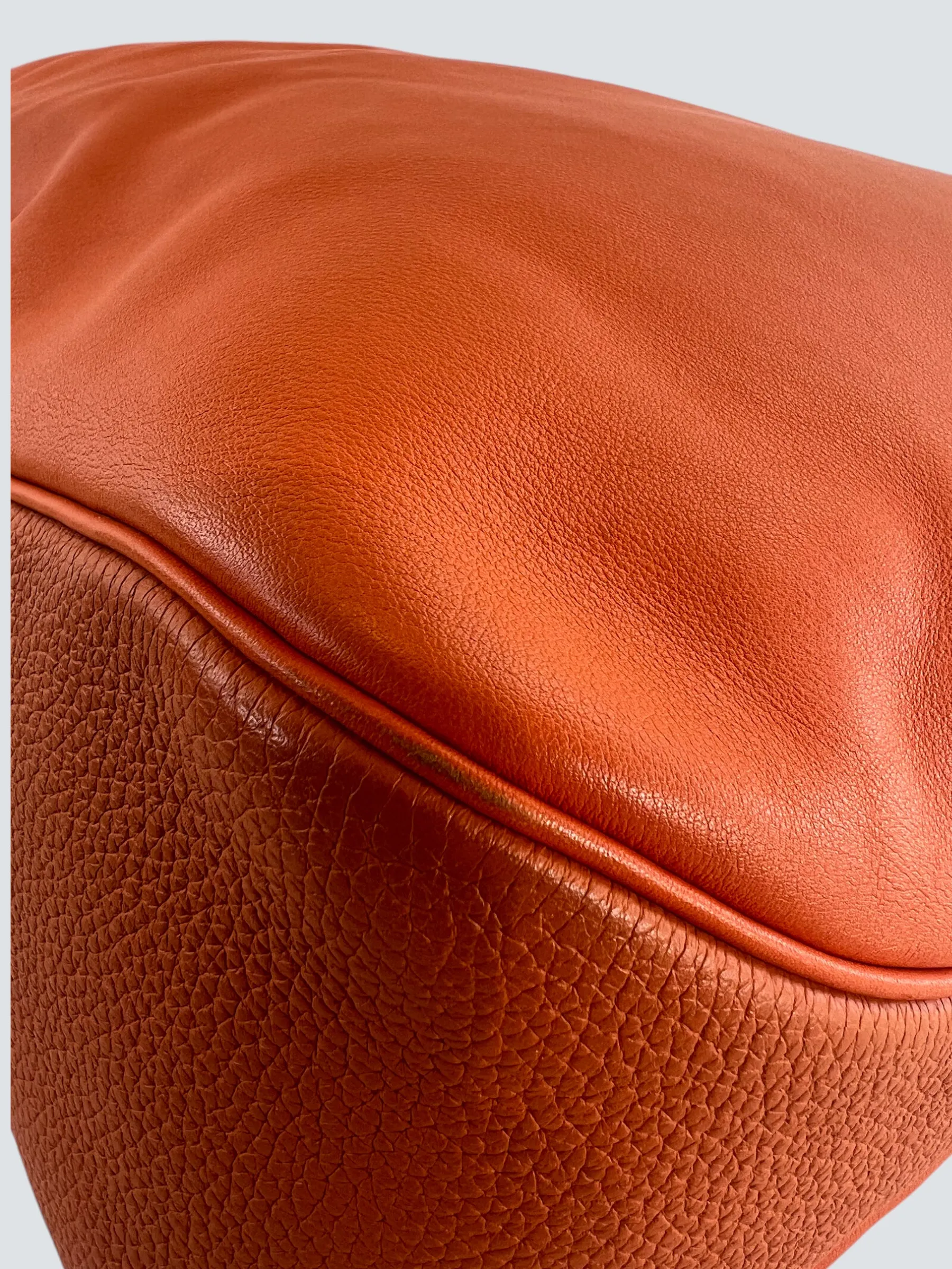 Hermès Orange Leather Virvolte Hobo