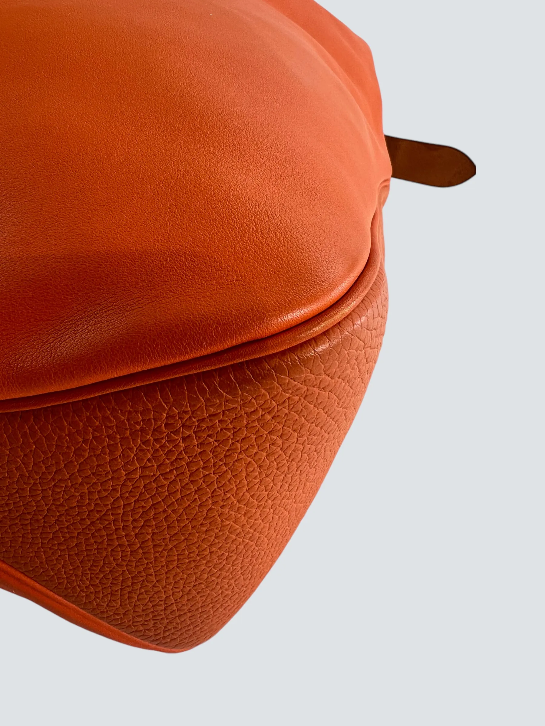Hermès Orange Leather Virvolte Hobo