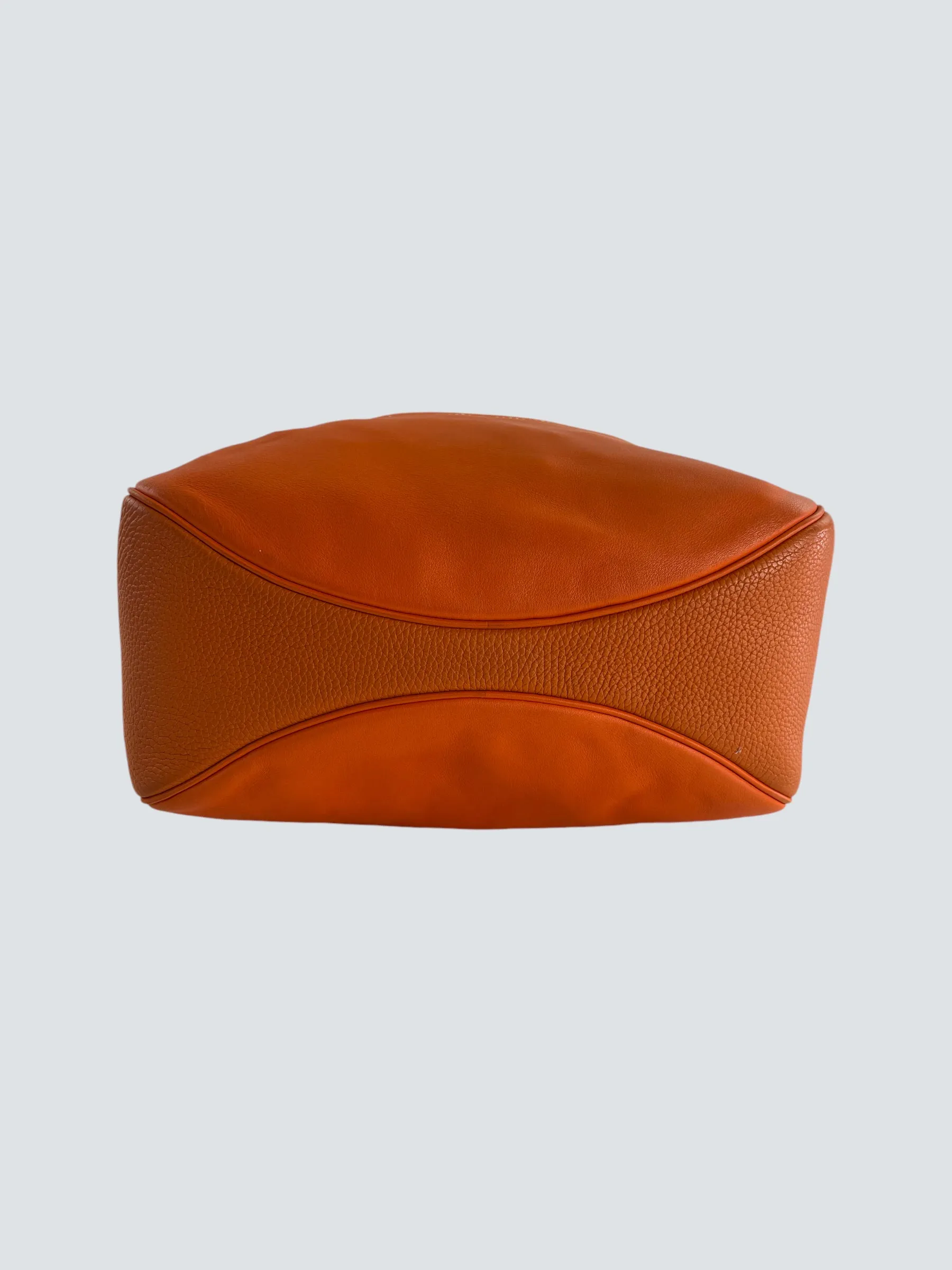 Hermès Orange Leather Virvolte Hobo