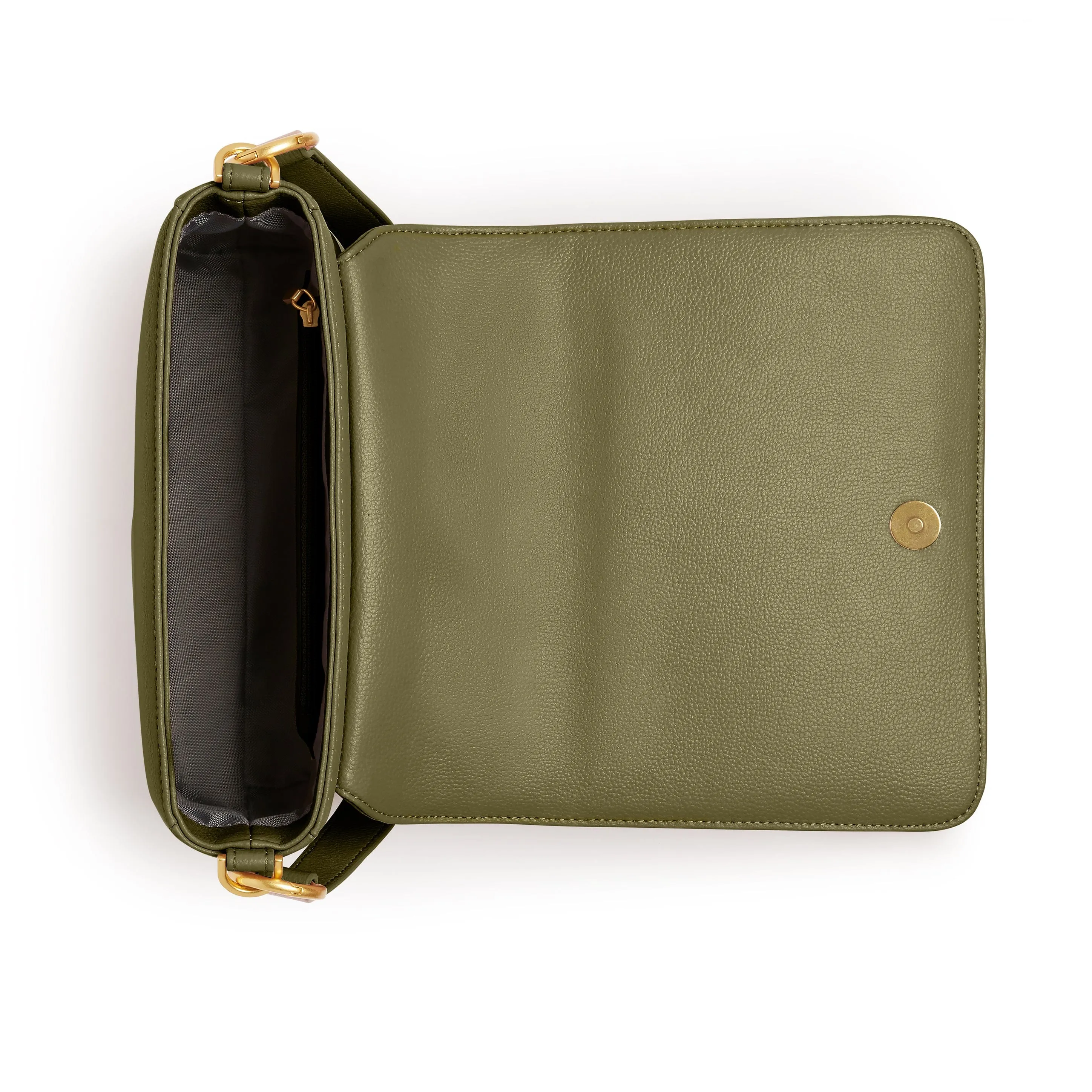 Iris Vegan Leather Shoulder Bag | Green