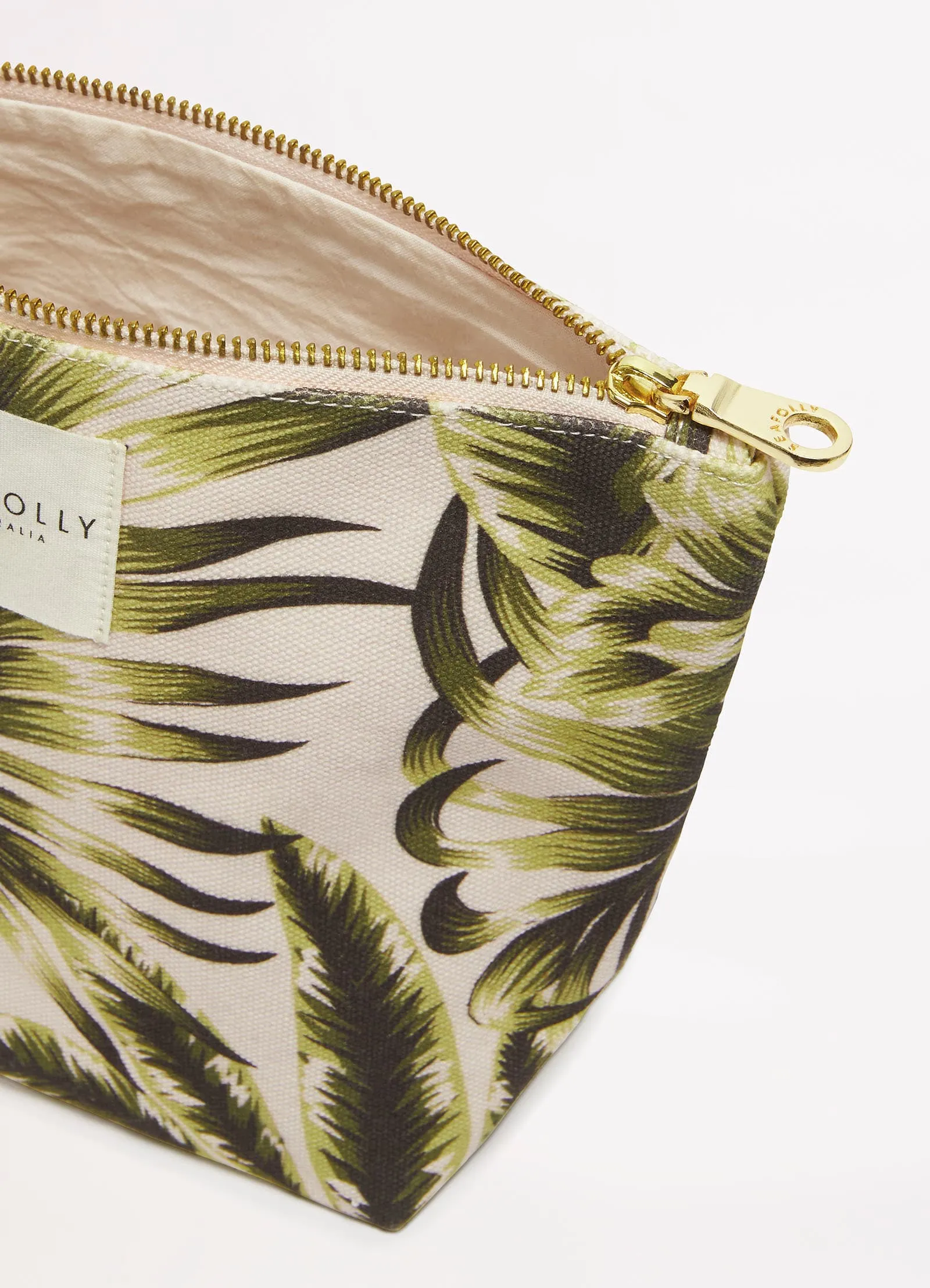 Island In The Sun Canvas Pouch - Avocado