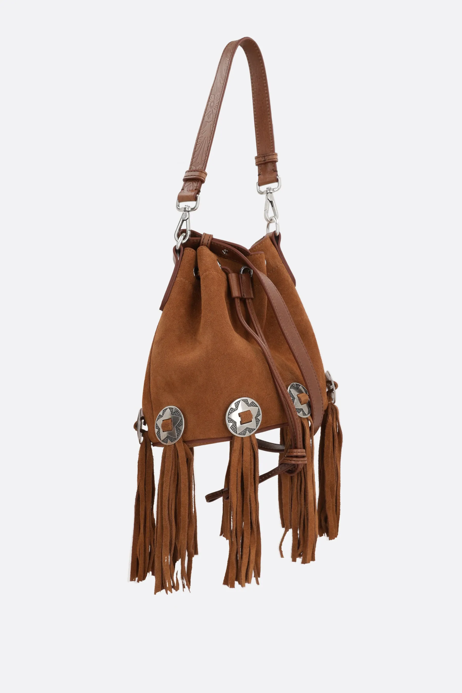 Janis bucket bag in suede