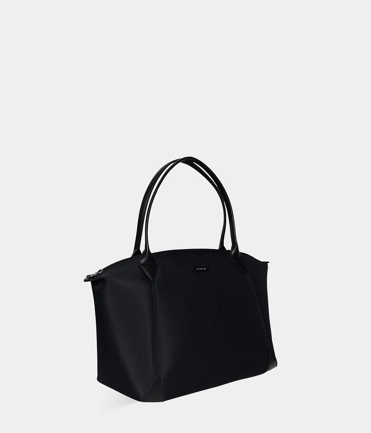 Journey Apple Skin & Recycled Nylon Weekend Bag | Black