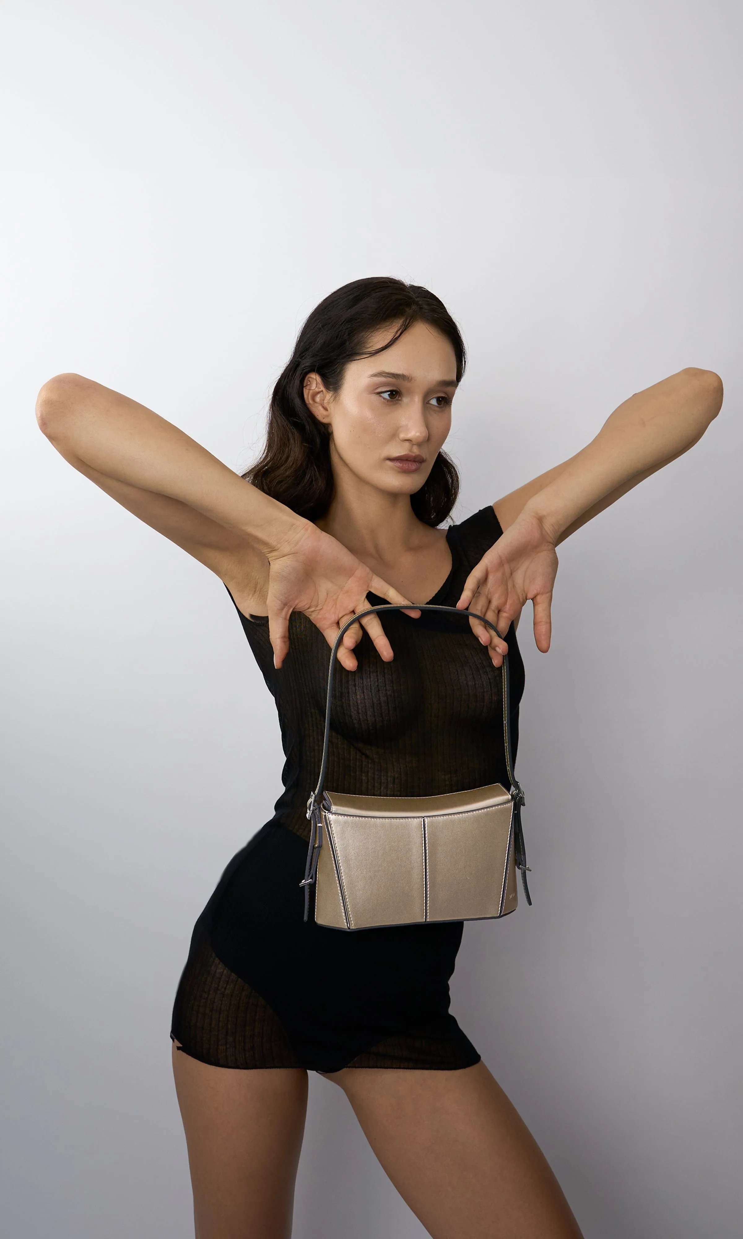 Kiara Women's Apple Leather Vegan Mini Bag | Champagne