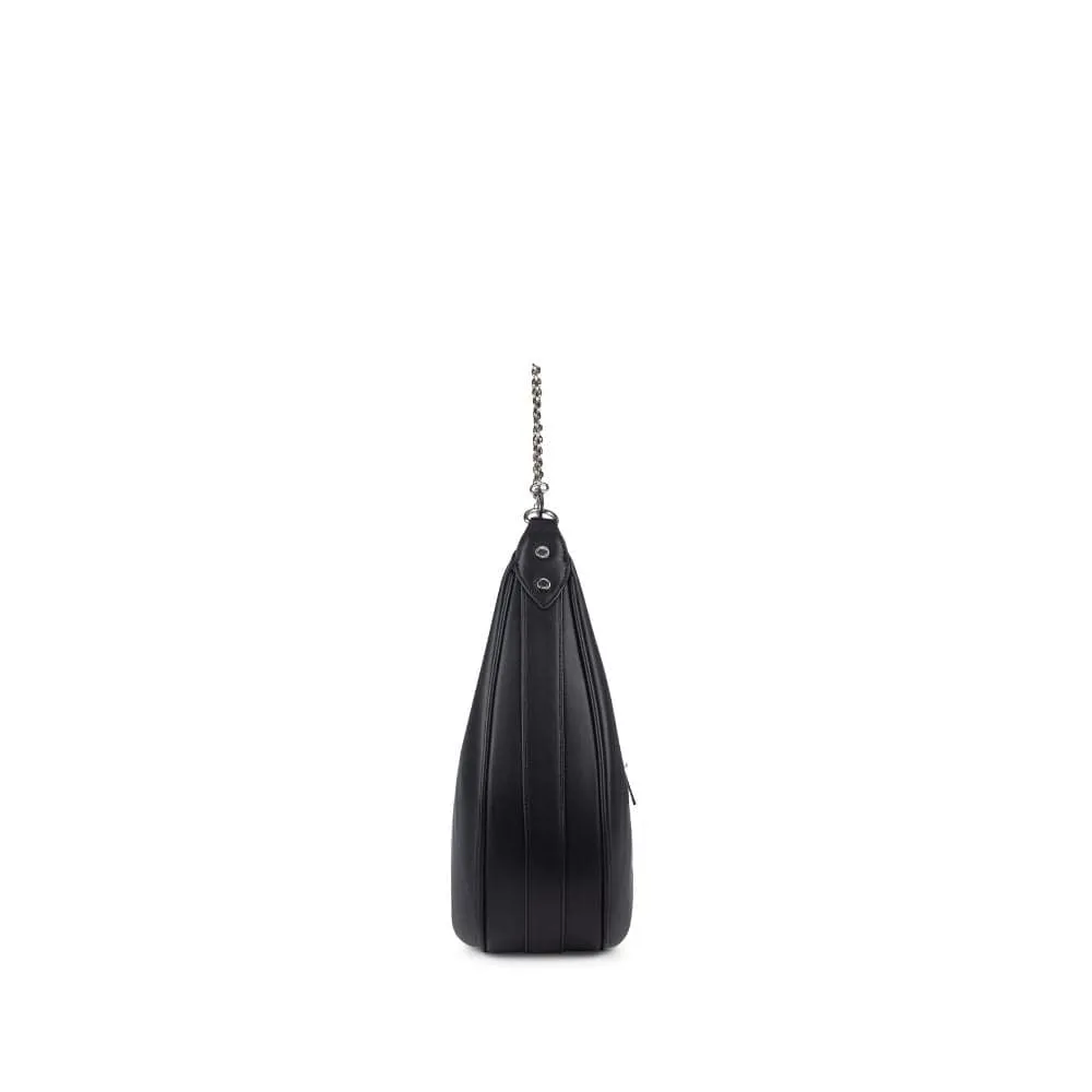 Le Jenny - Sac à main hobo en cuir vegan noir