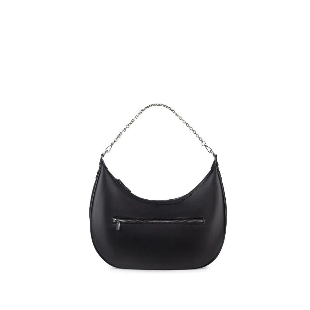 Le Jenny - Sac à main hobo en cuir vegan noir