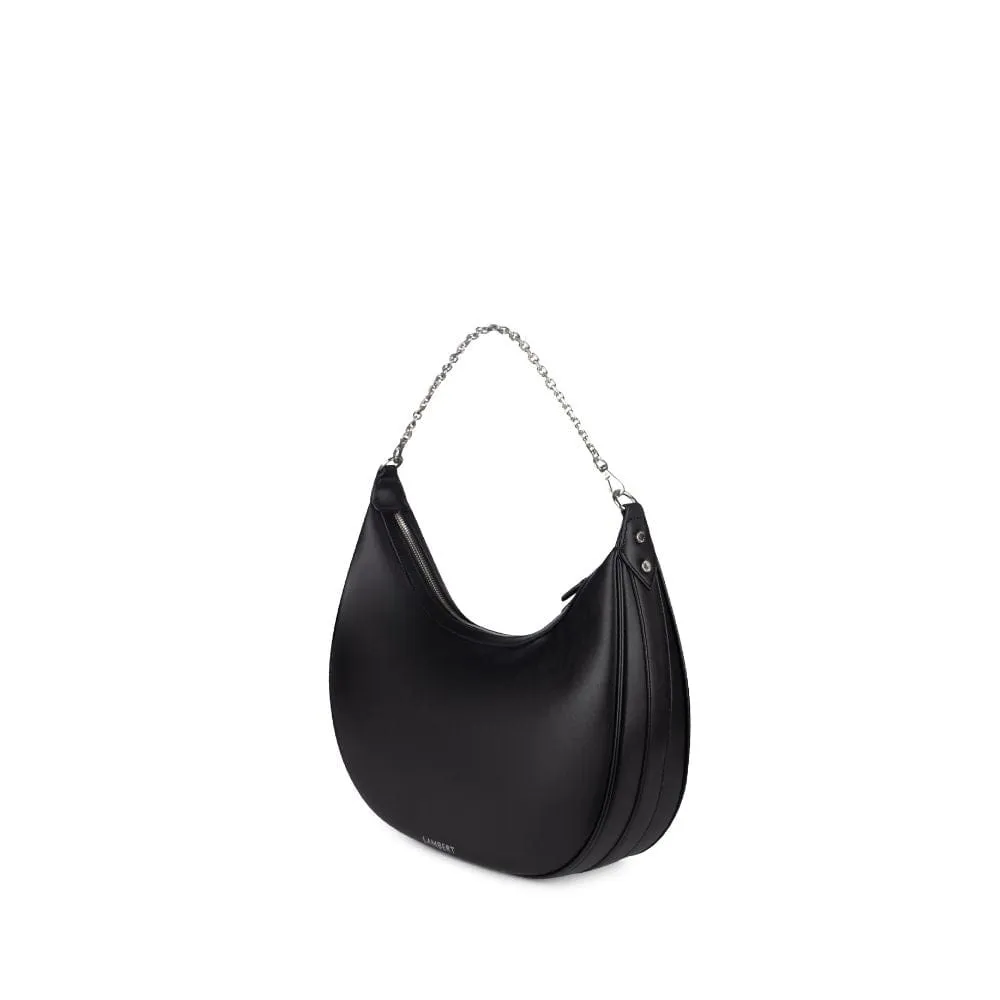 Le Jenny - Sac à main hobo en cuir vegan noir