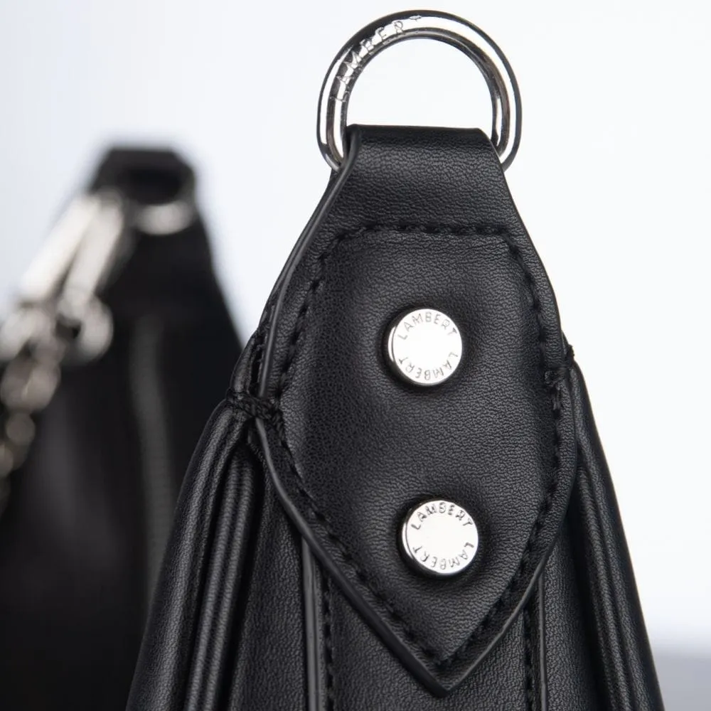 Le Jenny - Sac à main hobo en cuir vegan noir