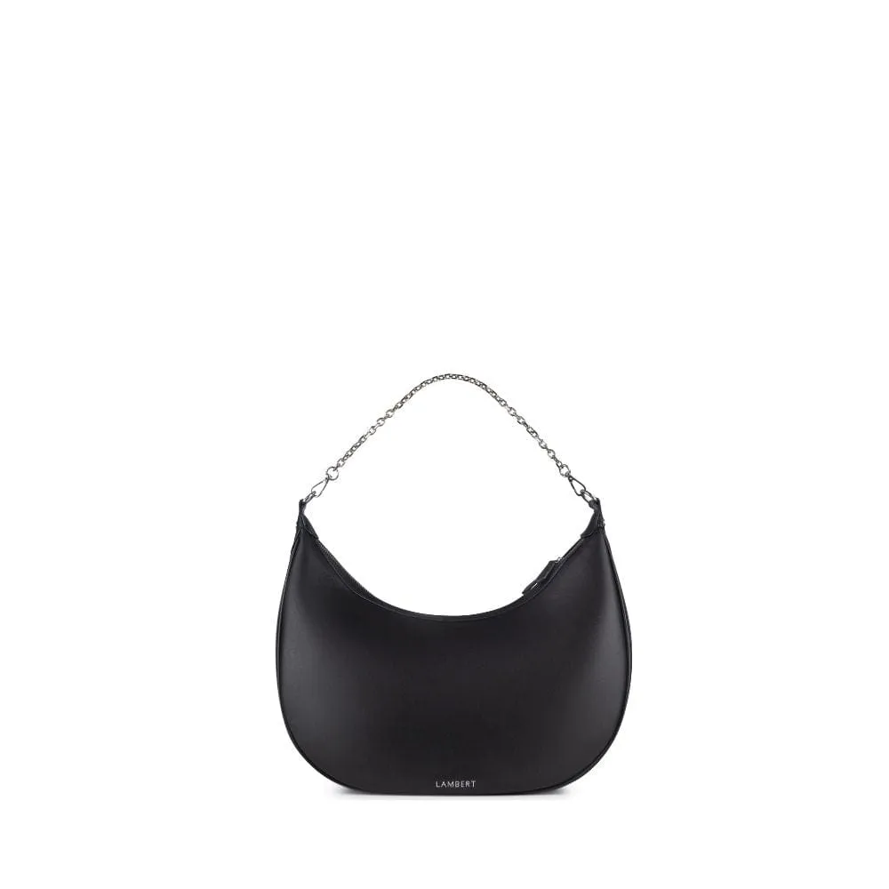 Le Jenny - Sac à main hobo en cuir vegan noir