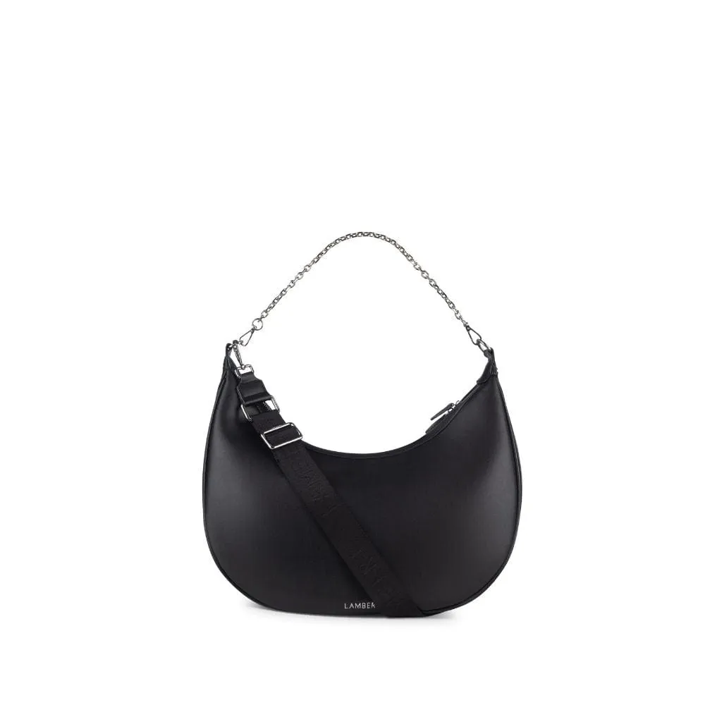 Le Jenny - Sac à main hobo en cuir vegan noir