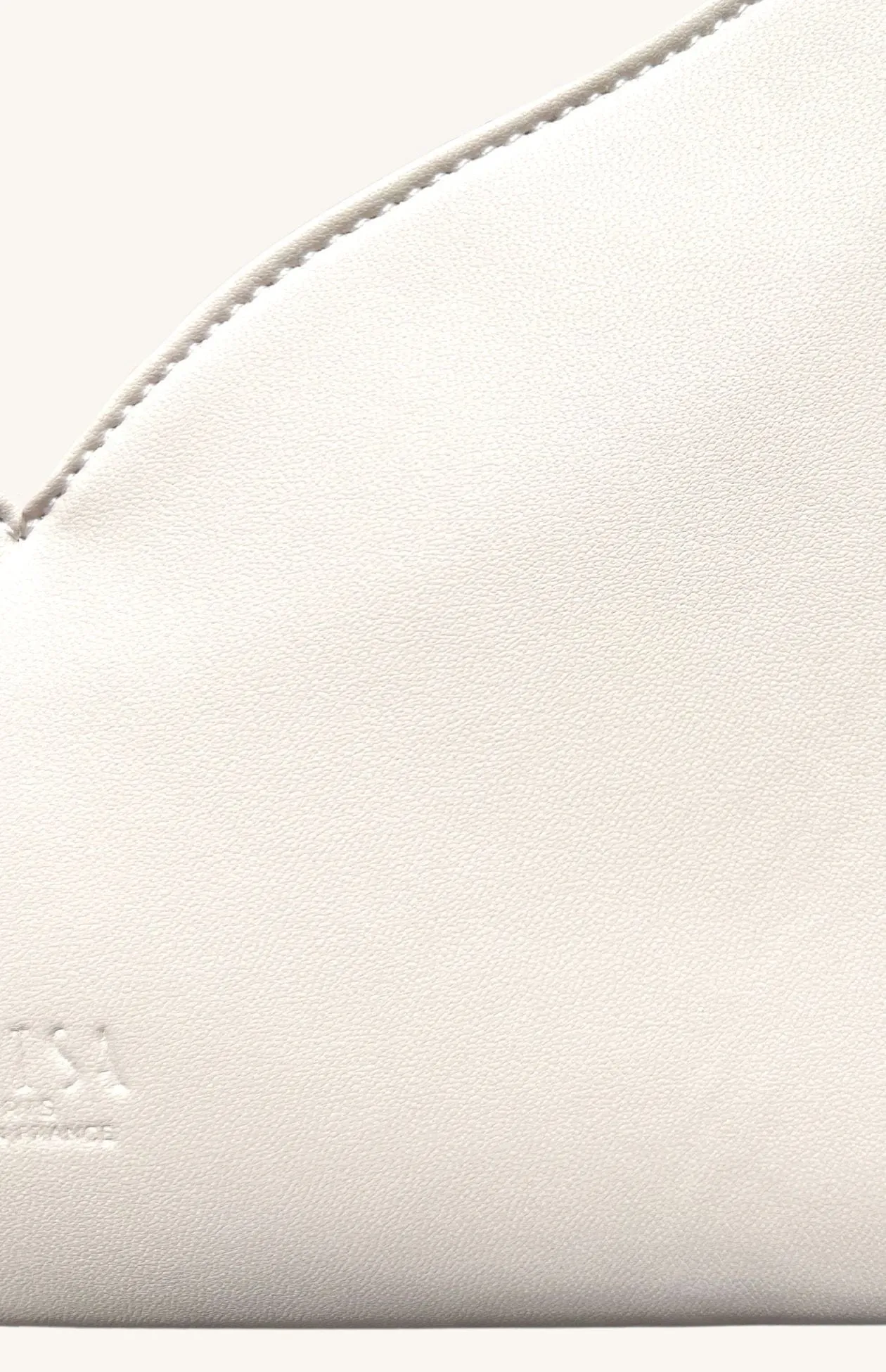 Lerisa Grape Leather Vegan Crossbody Bag | Cream