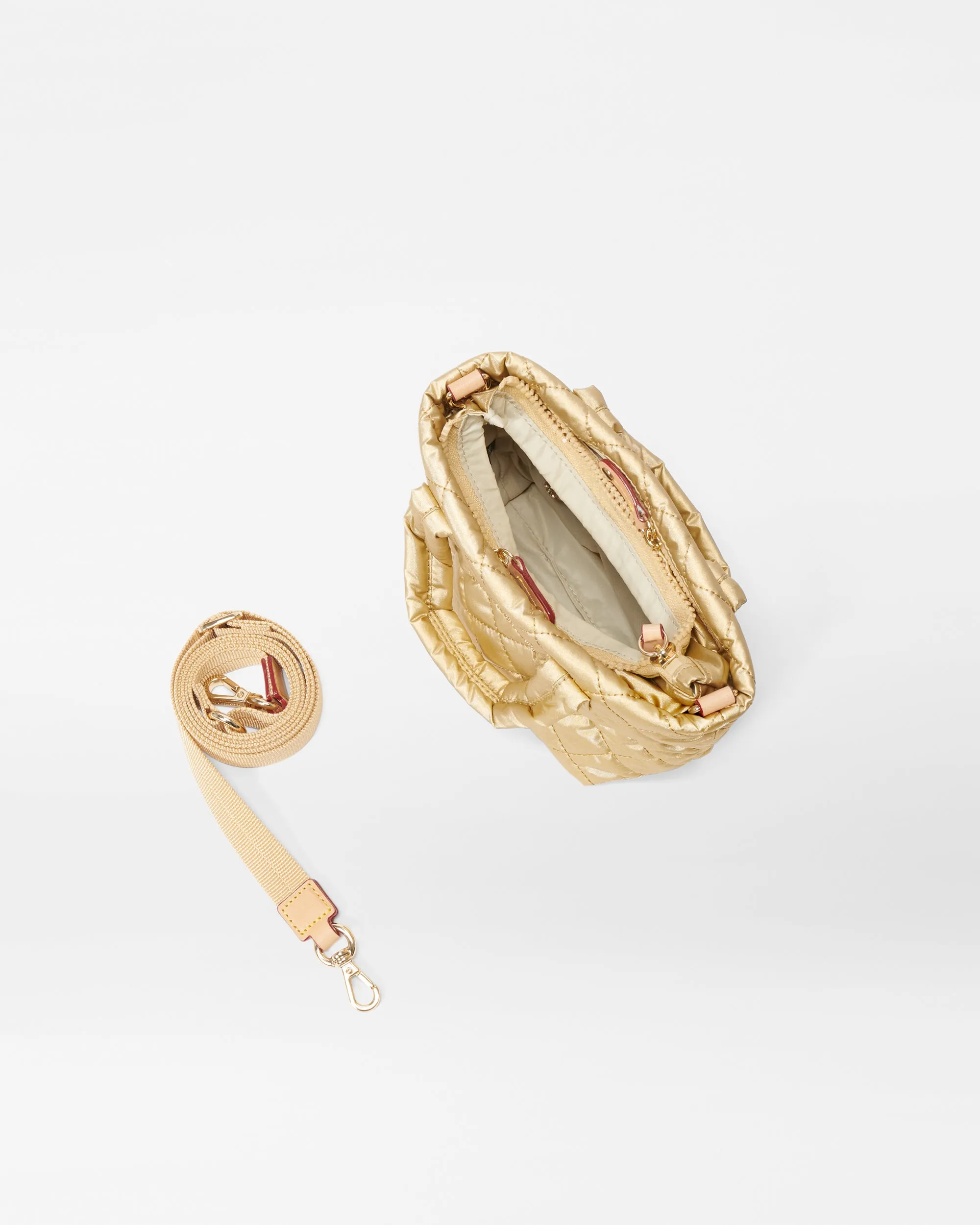 Light Gold Pearl Metallic Petite Metro Tote Deluxe