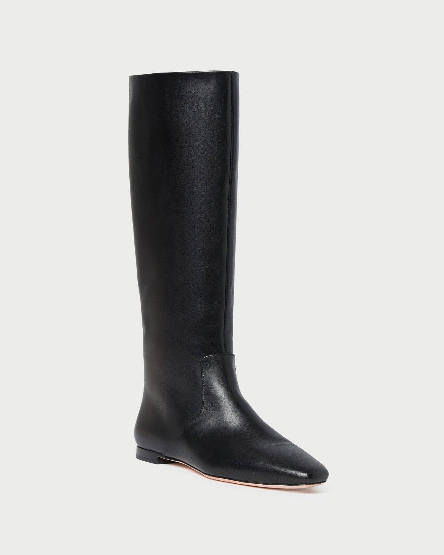 Lillian Black Leather Tall Boot
