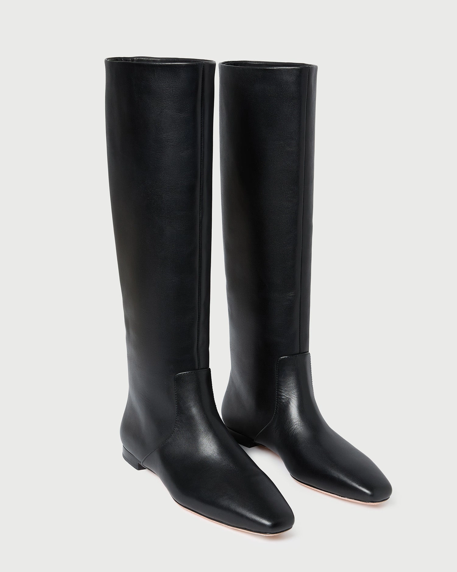 Lillian Black Leather Tall Boot