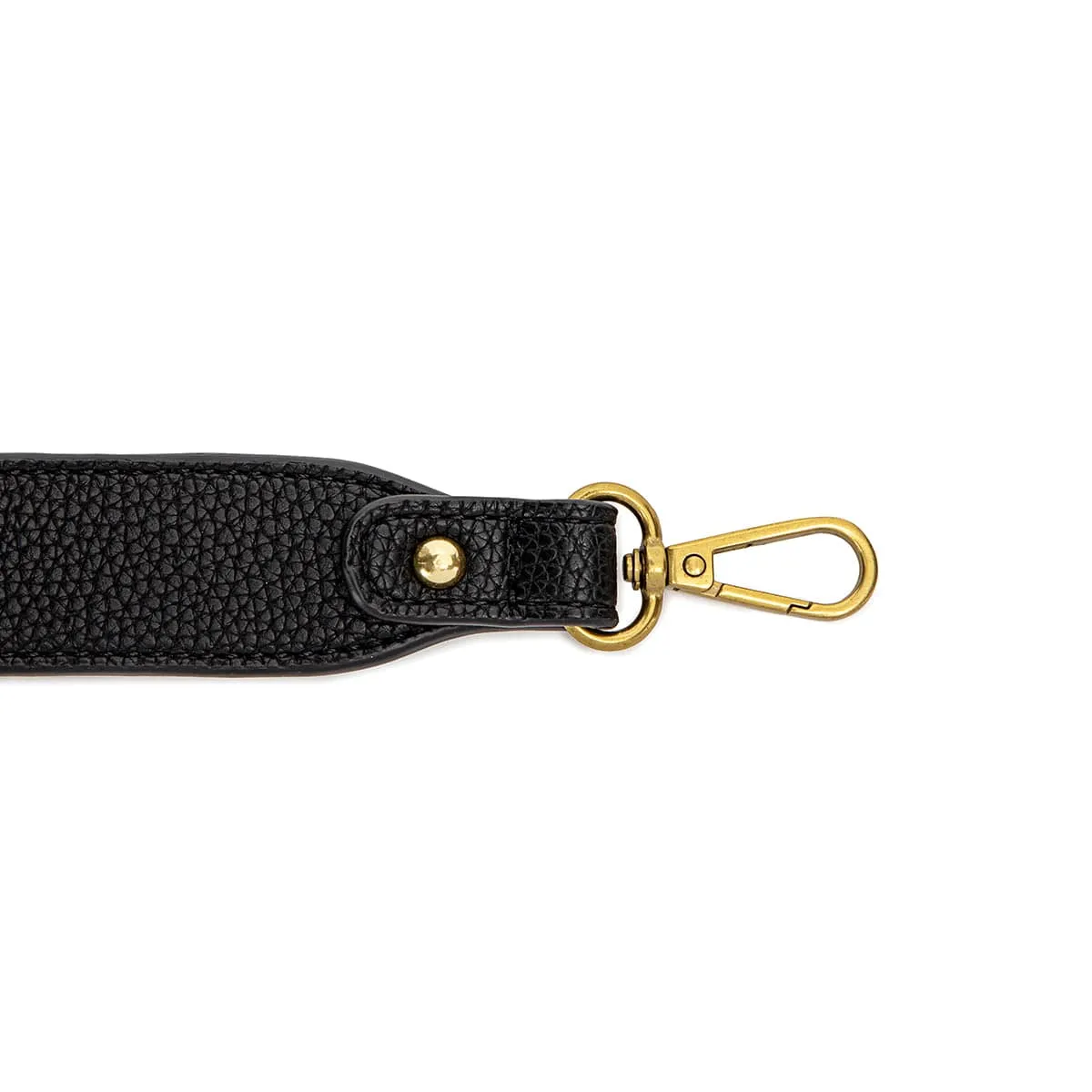 Lock Vegan Leather Backpack | Black Pebbled