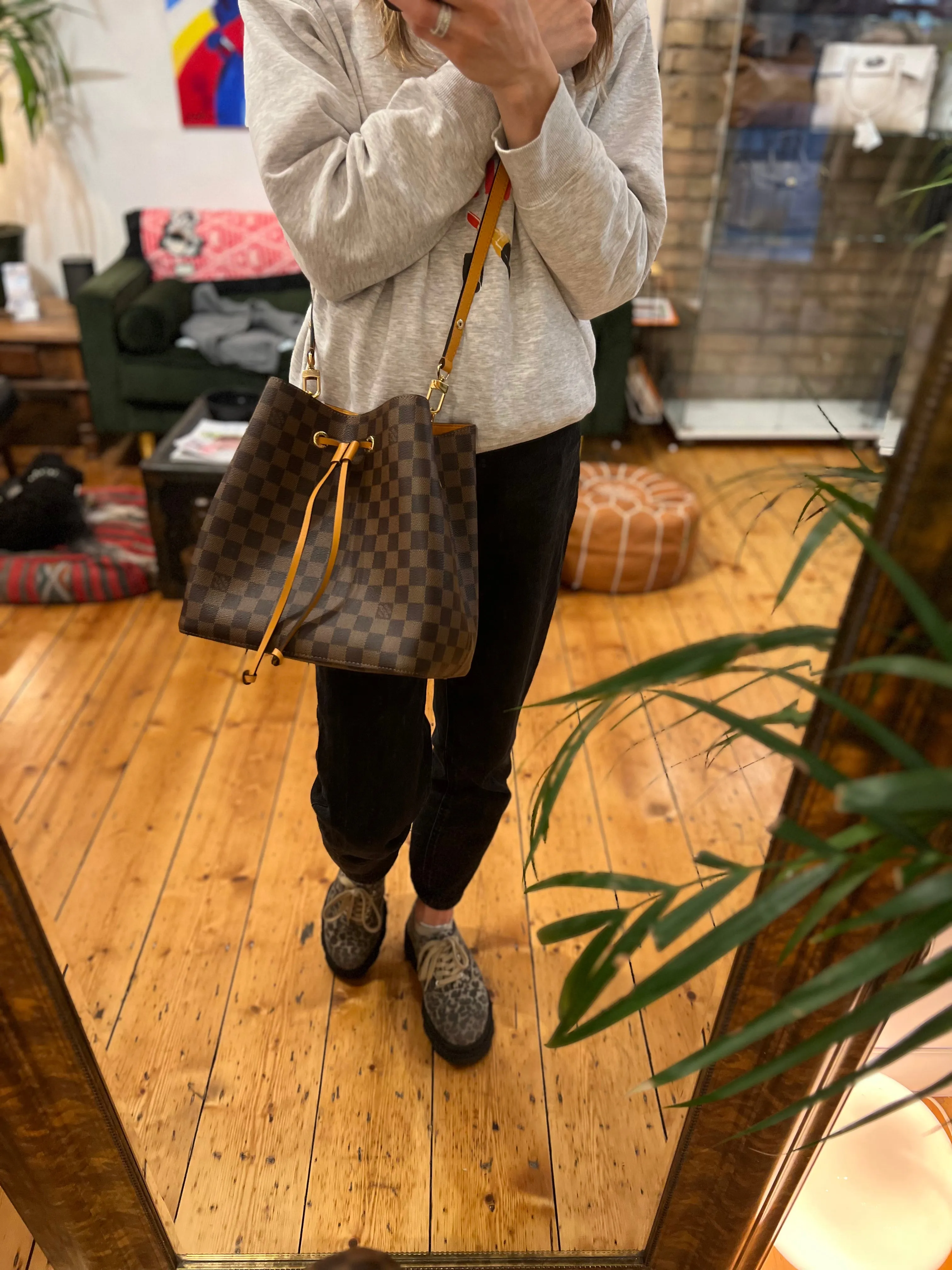 Louis Vuitton Damier Ebene Neo Noe Bucket Bag