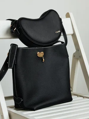 Love Sick Leather Medium Bucket Bag