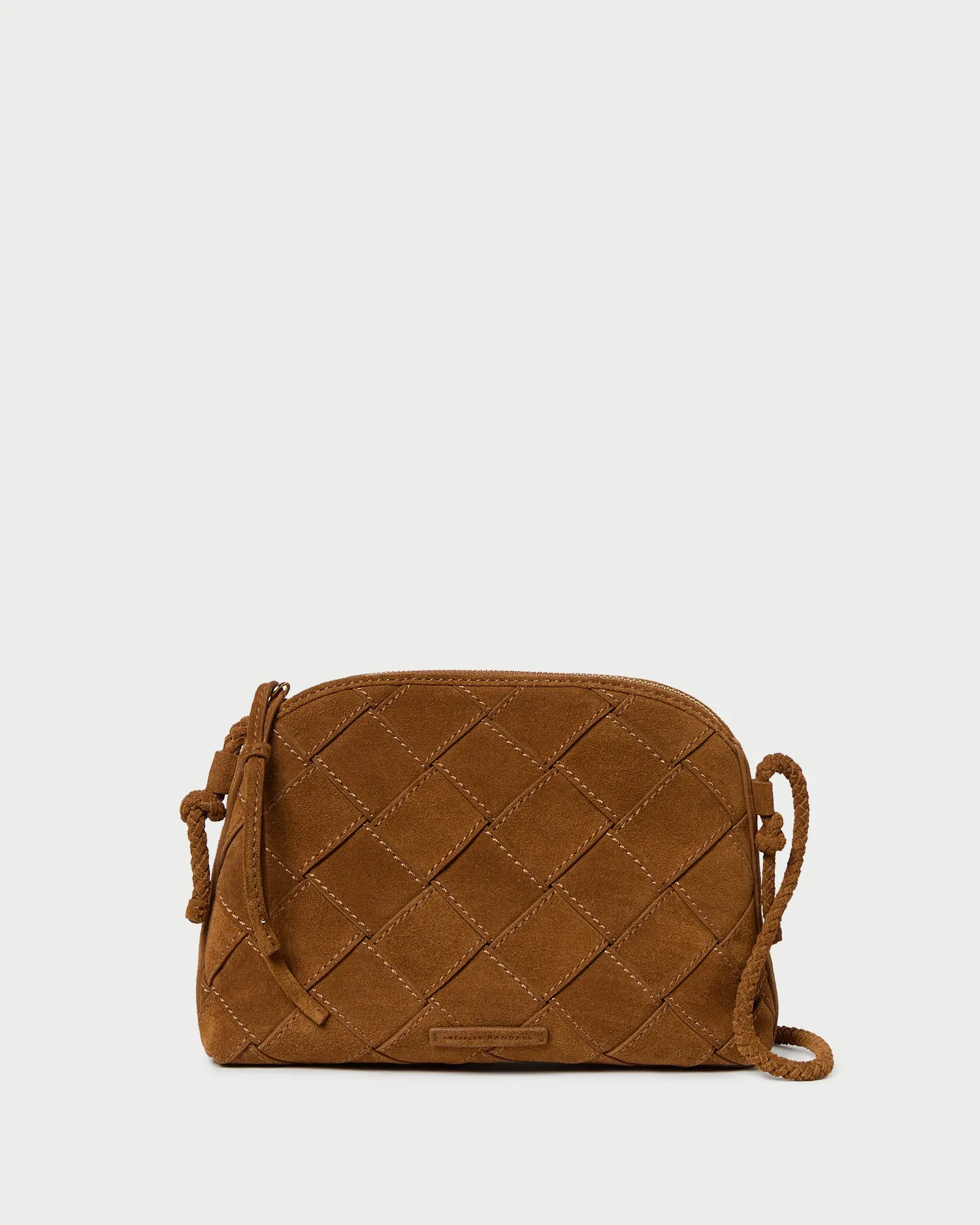 Mallory Cacao Woven Crossbody