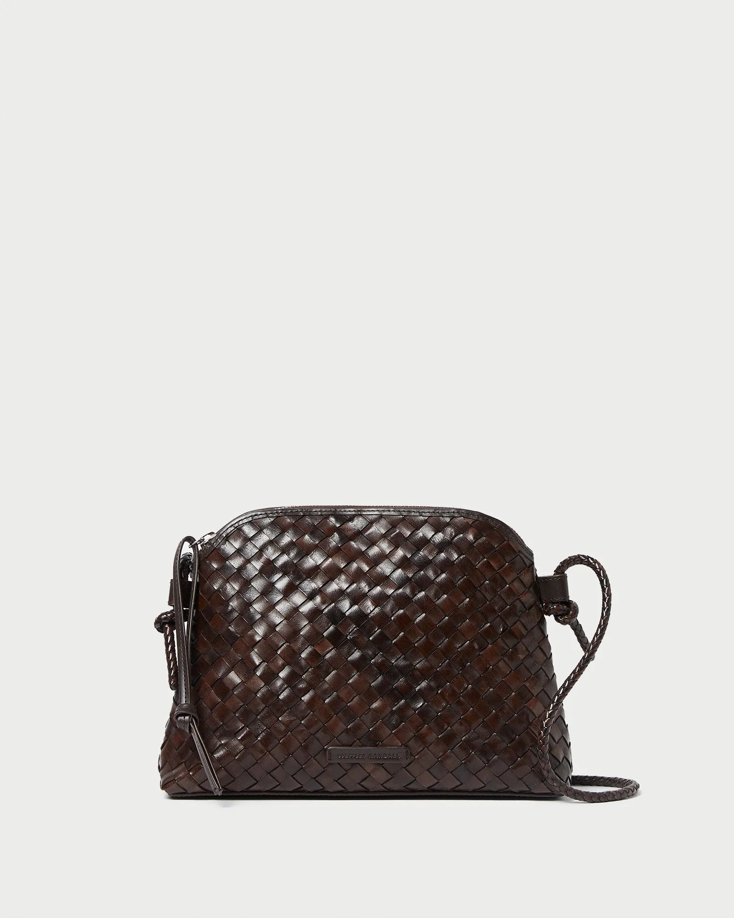 Mallory Chocolate Woven Crossbody