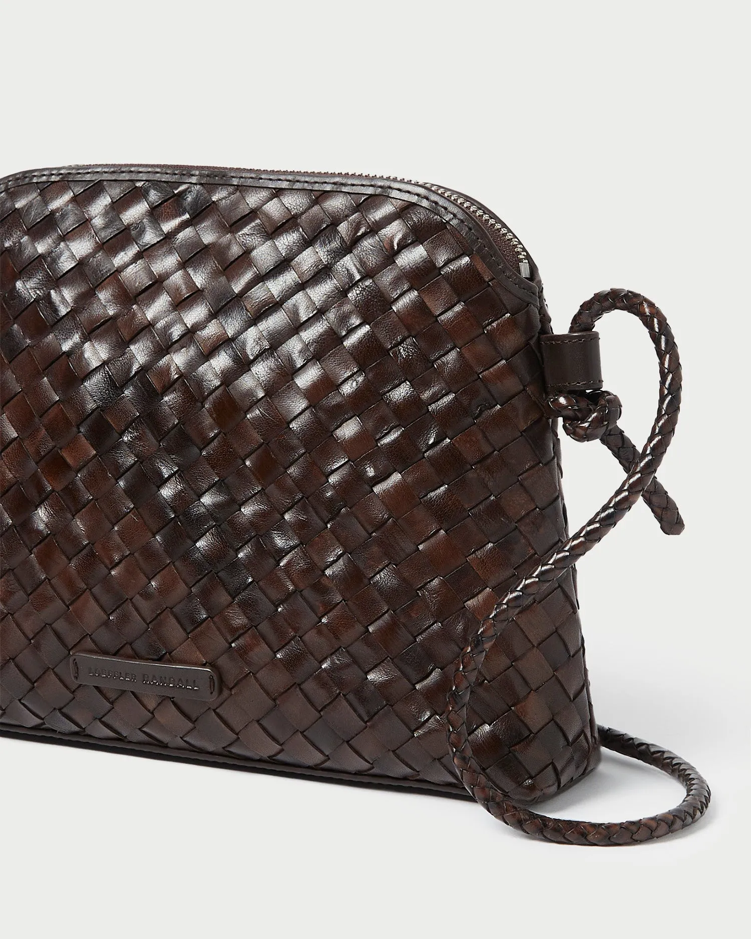 Mallory Chocolate Woven Crossbody