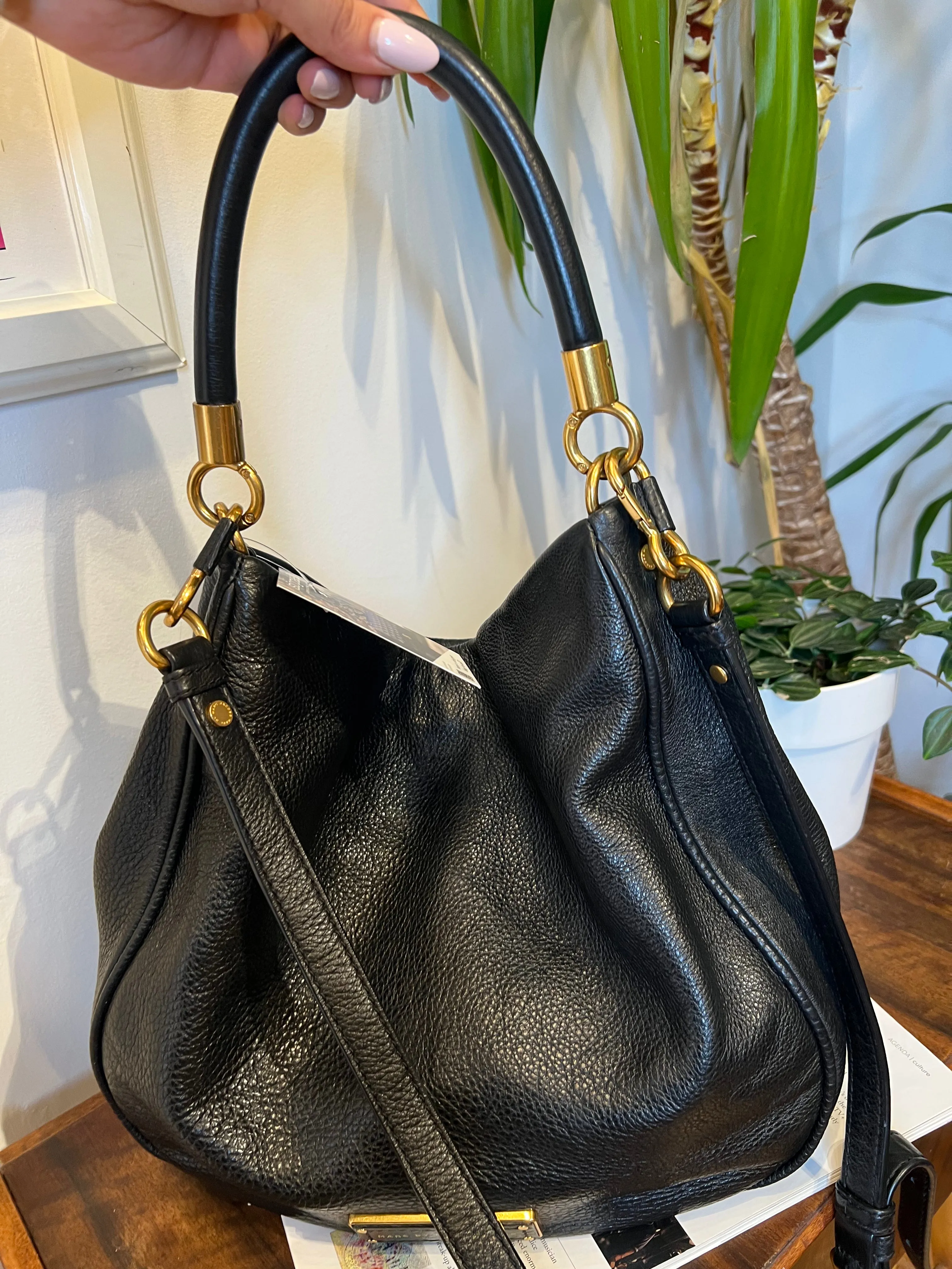 Marc by Marc Jacobs Black Leather Hobo Q Hillier