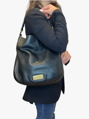 Marc Jacobs Black Leather Hobo / Shoulder Bag