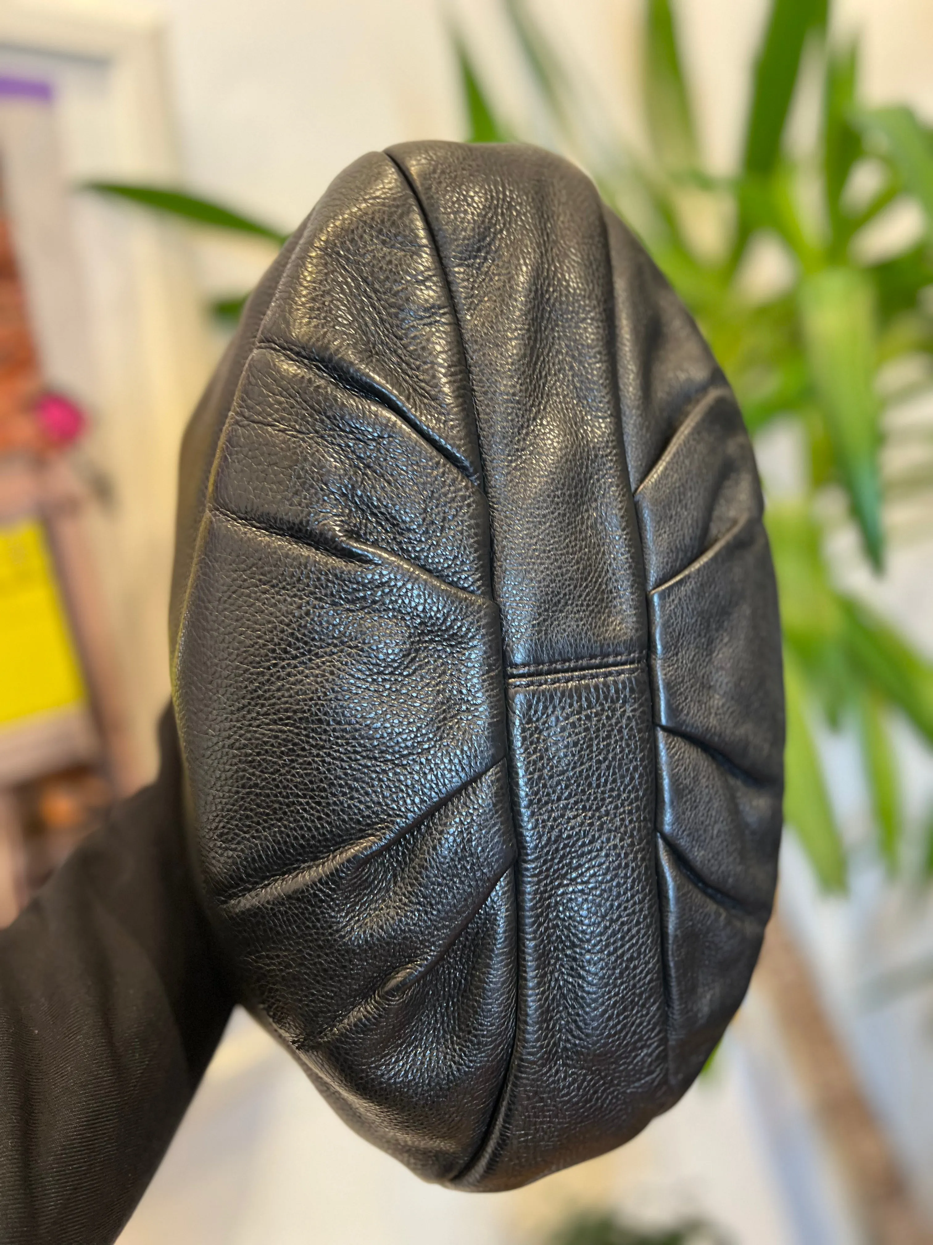 Marc Jacobs Black Leather Hobo / Shoulder Bag
