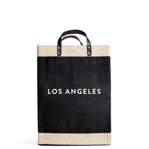 Market Bag in Black for L.A. LOS ANGELES.