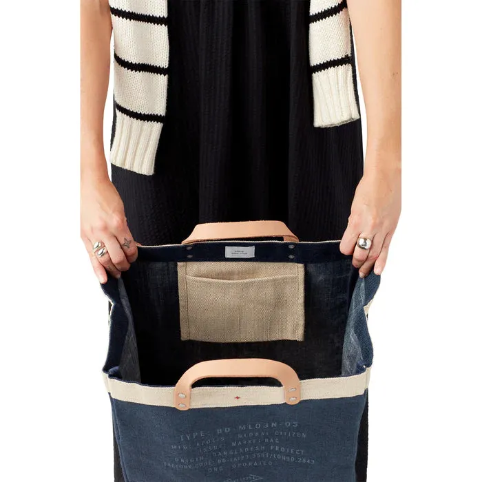 Market Bag in Navy for L.A. PALISADES