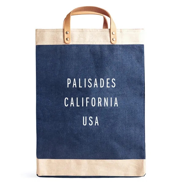 Market Bag in Navy for L.A. PALISADES
