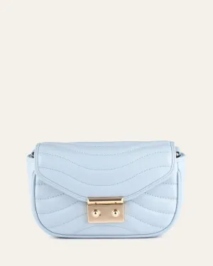 MAYA CROSS BODY SKY BLUE LEATHER