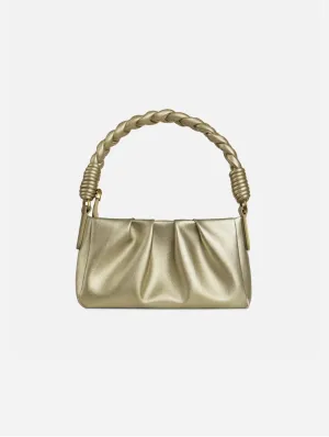 Melody Mini Cactus Leather Bag | Metallic Gold