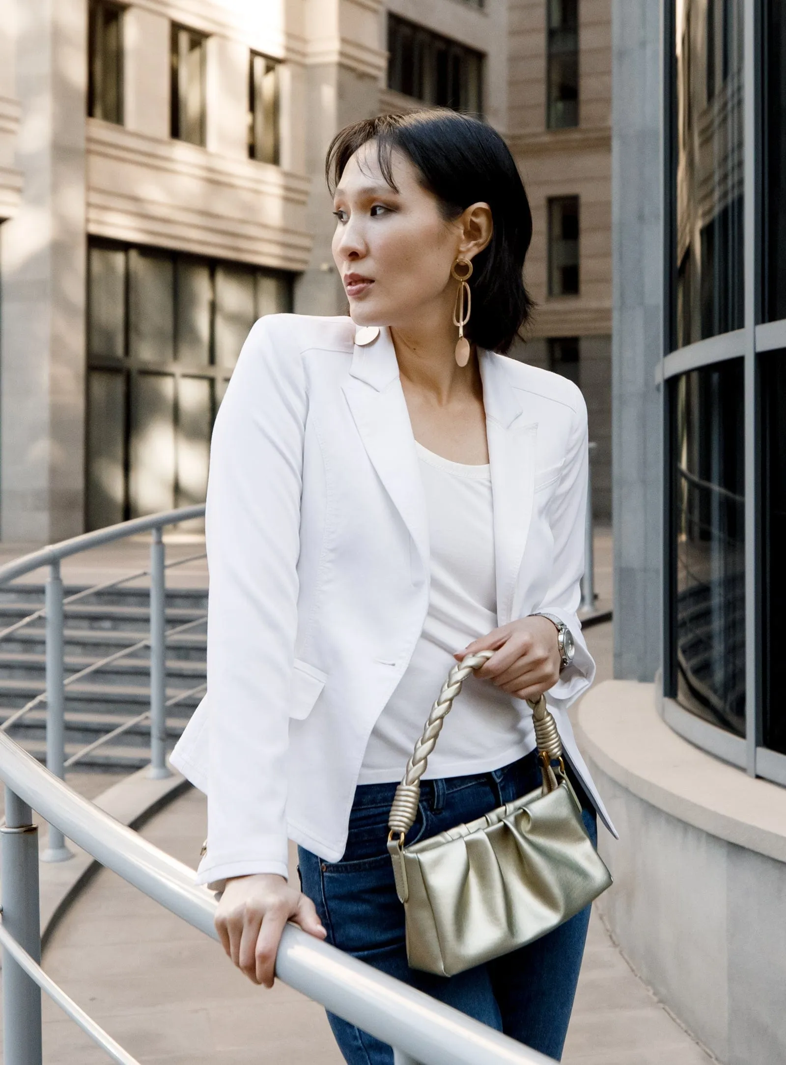 Melody Mini Cactus Leather Bag | Metallic Gold