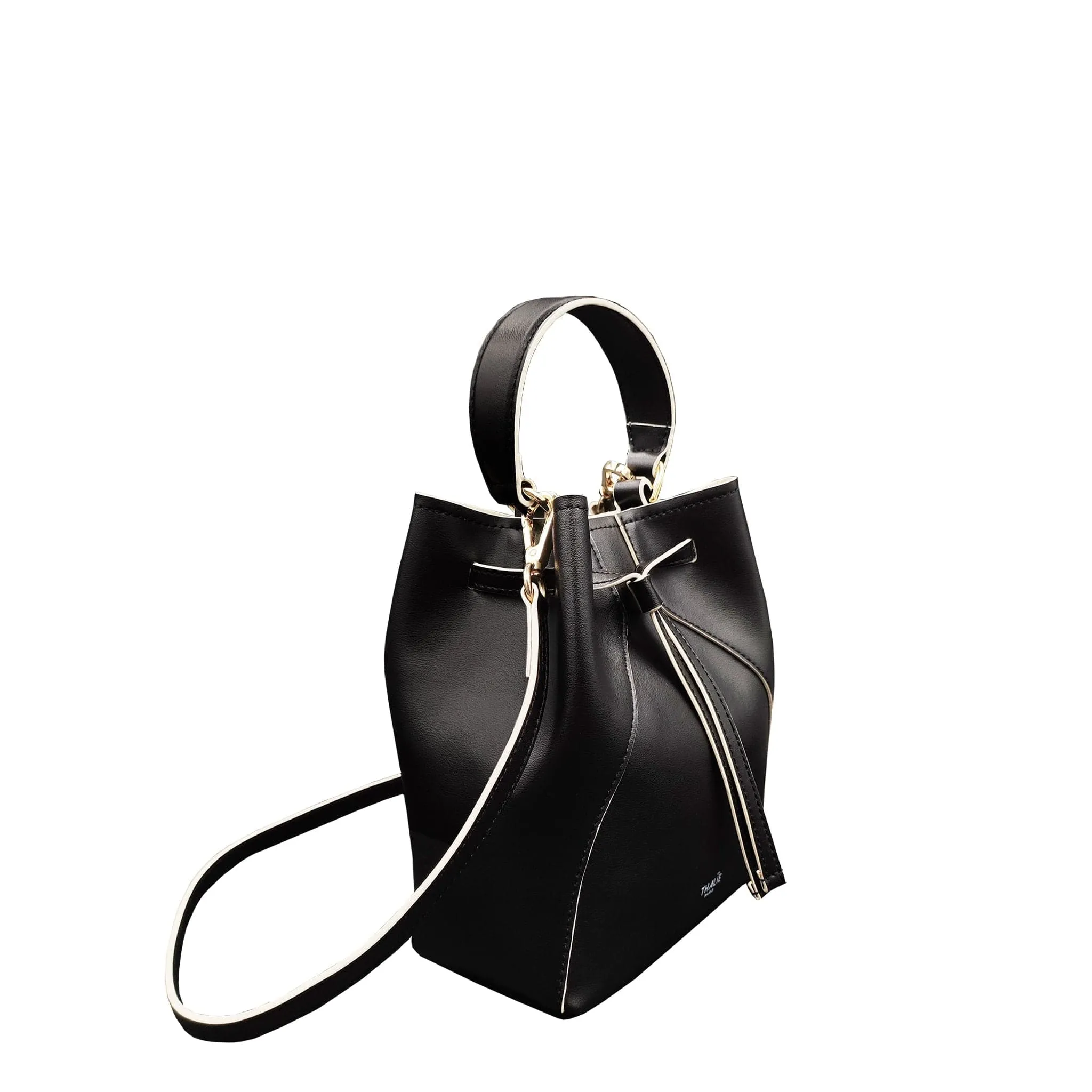 Mia Desserto® Cactus Leather Vegan Bucket Bag | Black