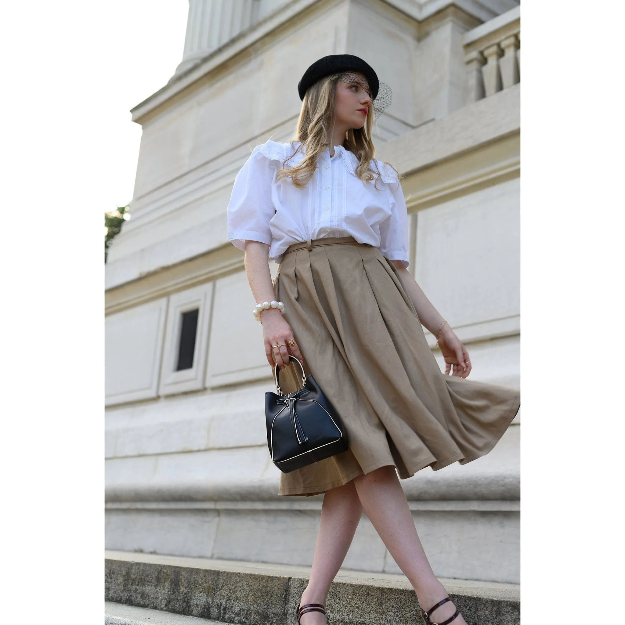 Mia Desserto® Cactus Leather Vegan Bucket Bag | Black