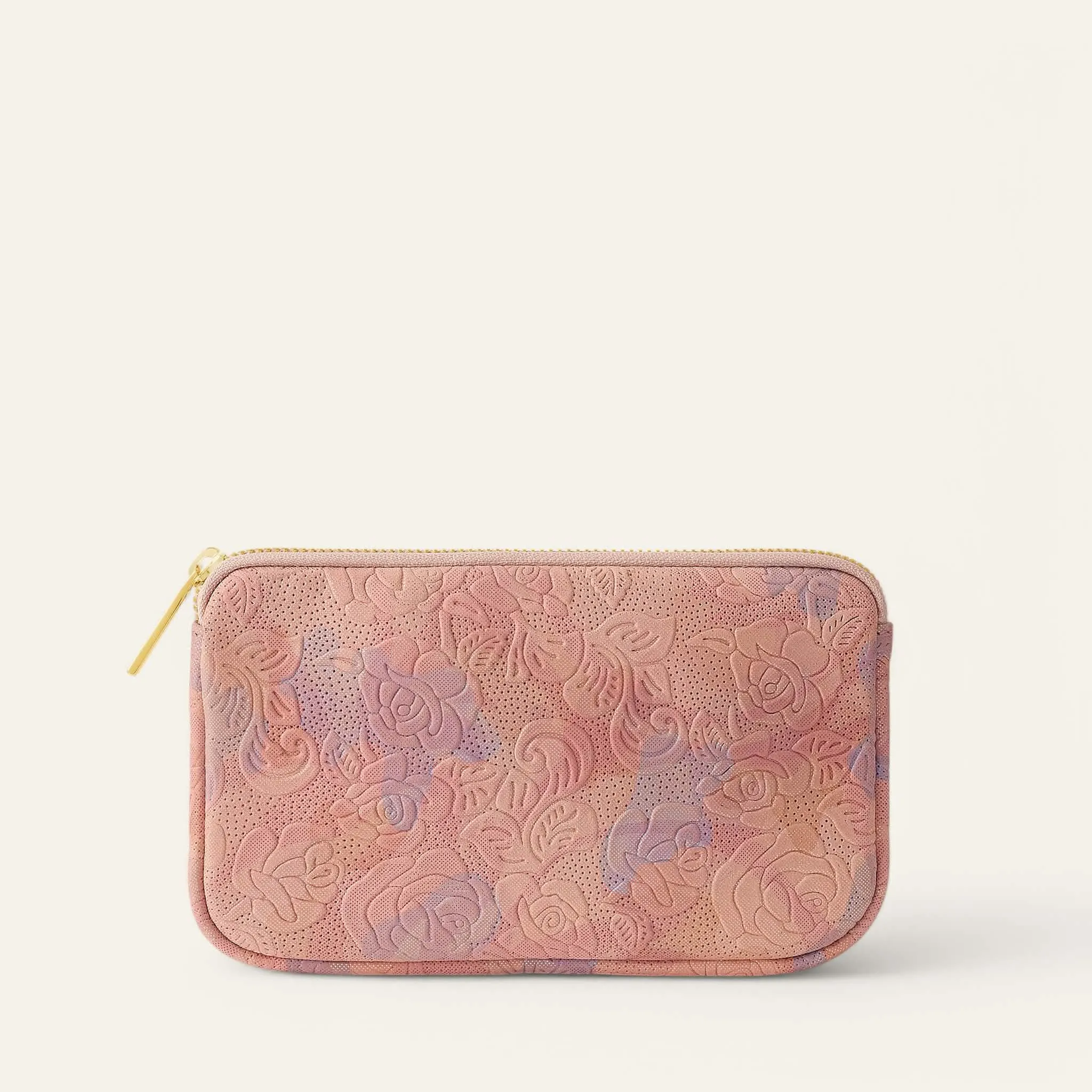 Millie Pouch | Garden of Roses with Gold hardware