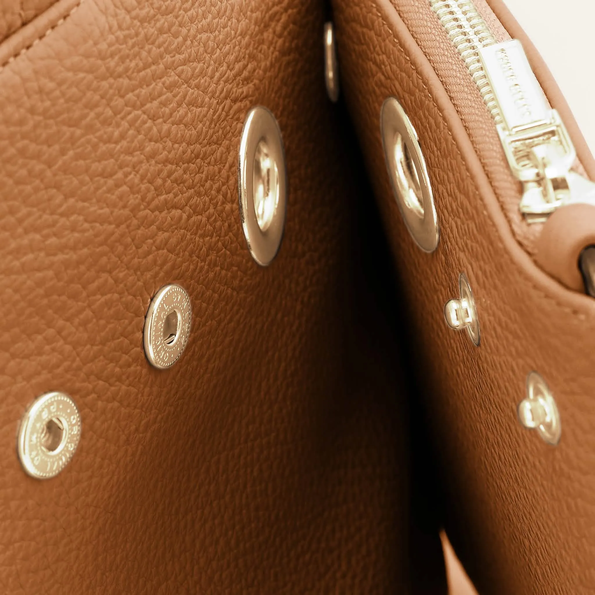 Mini D Tote | Tan with Gold hardware