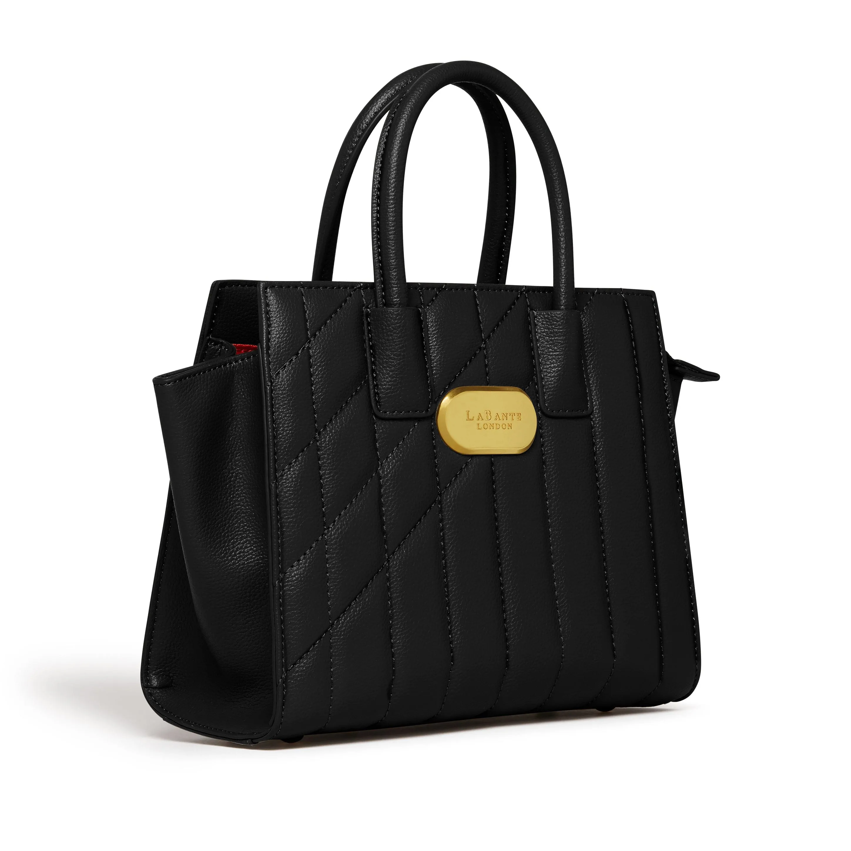 Mini Demi Vegan Leather Tote Bag | Black
