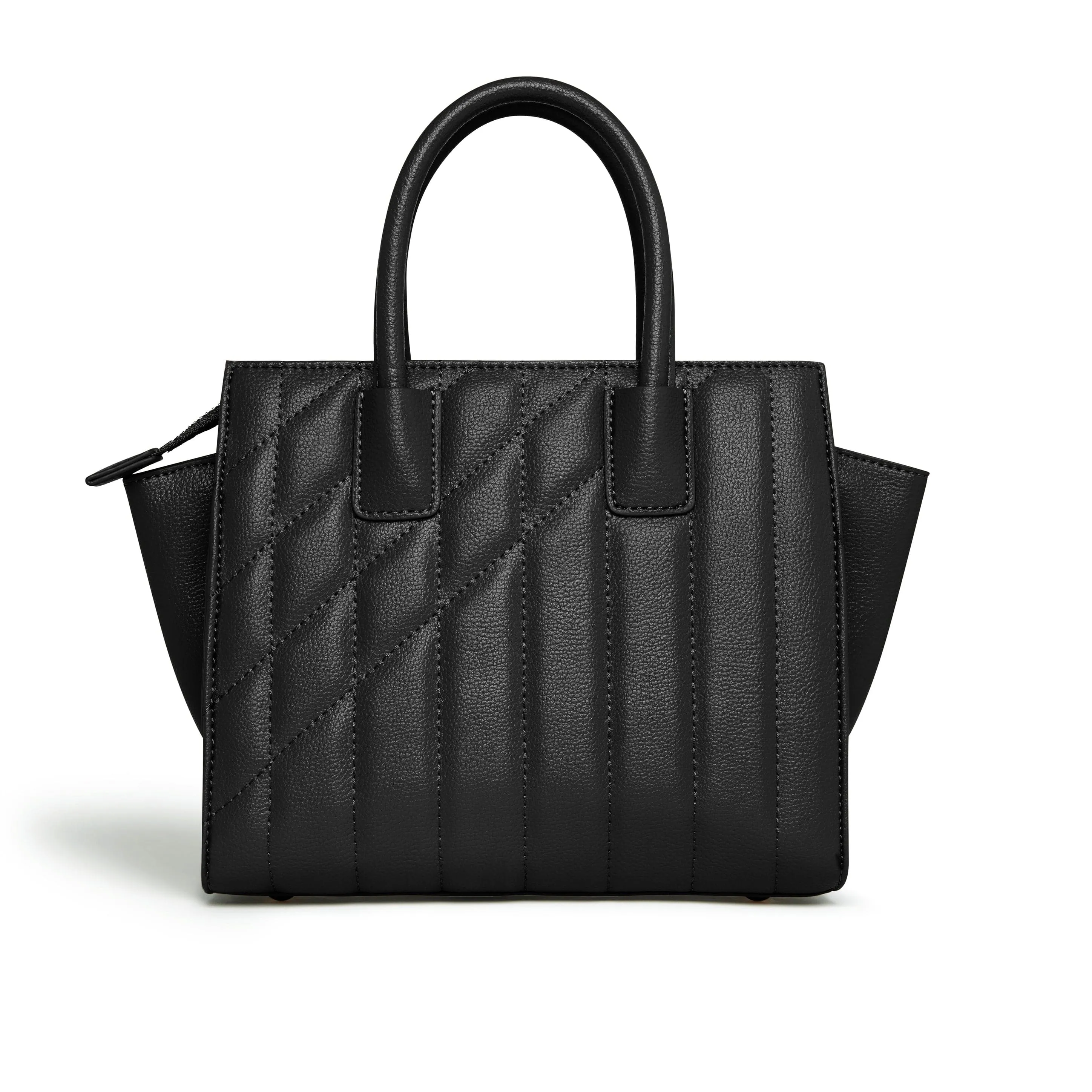 Mini Demi Vegan Leather Tote Bag | Black