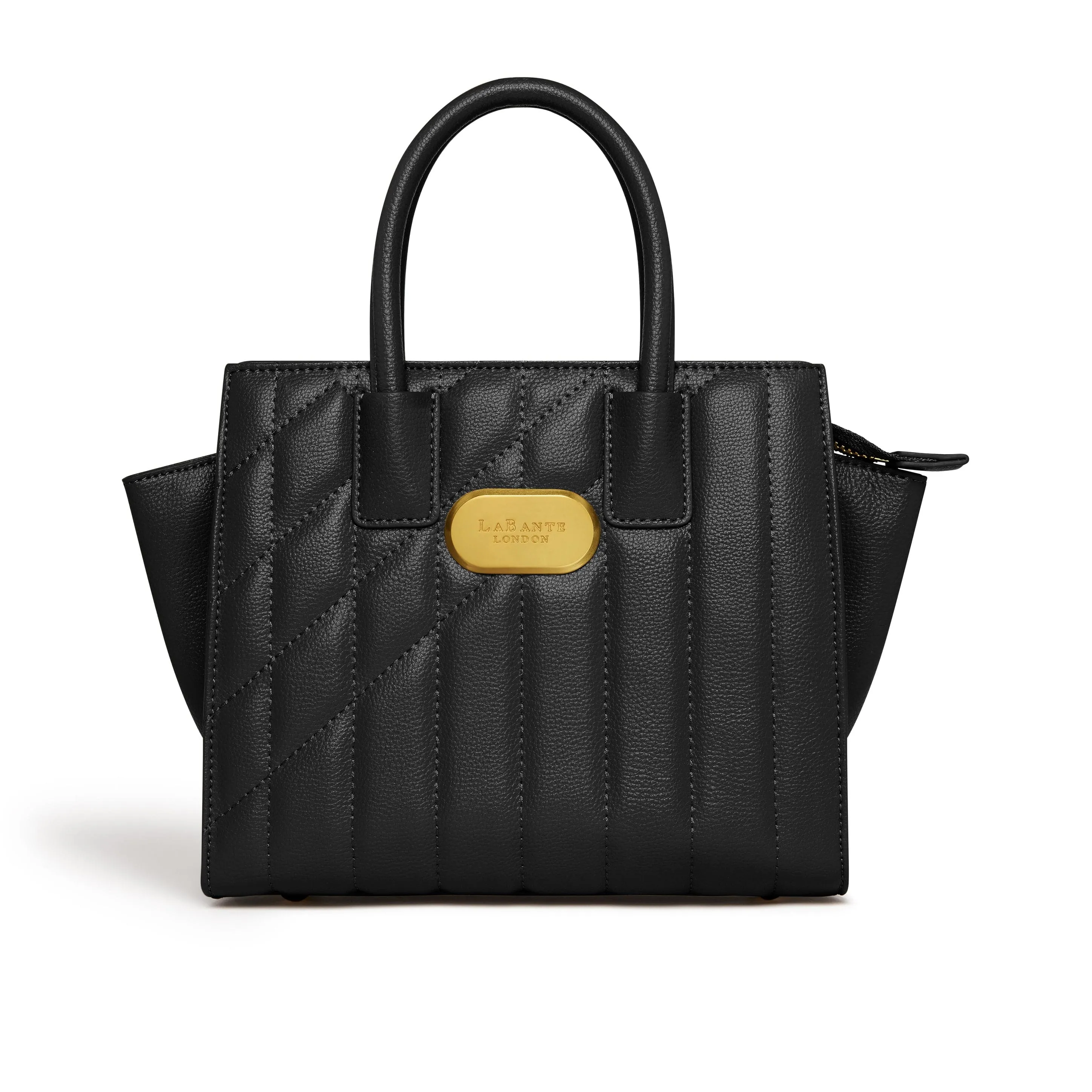 Mini Demi Vegan Leather Tote Bag | Black