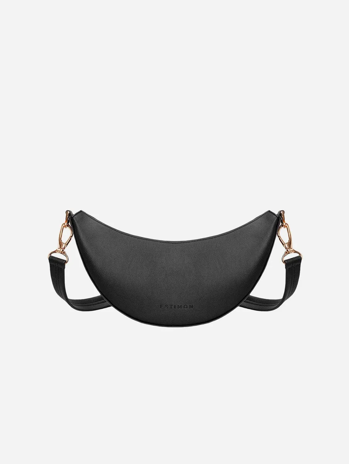 Mini Hobo Olive Leather Vegan Bag | Black