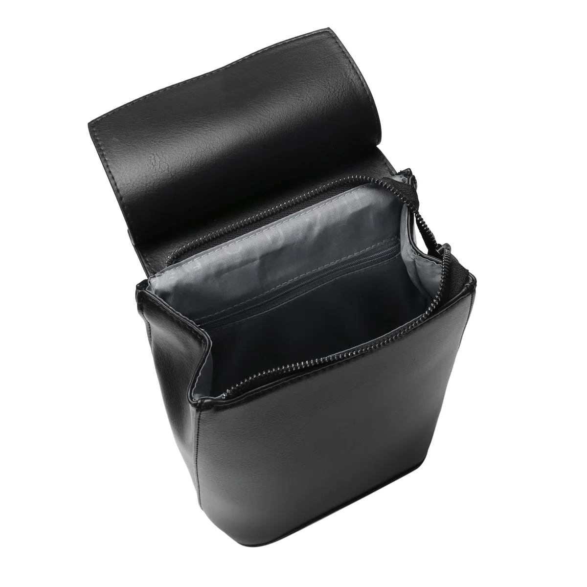 Mini Kim Vegan Leather Backpack | Black