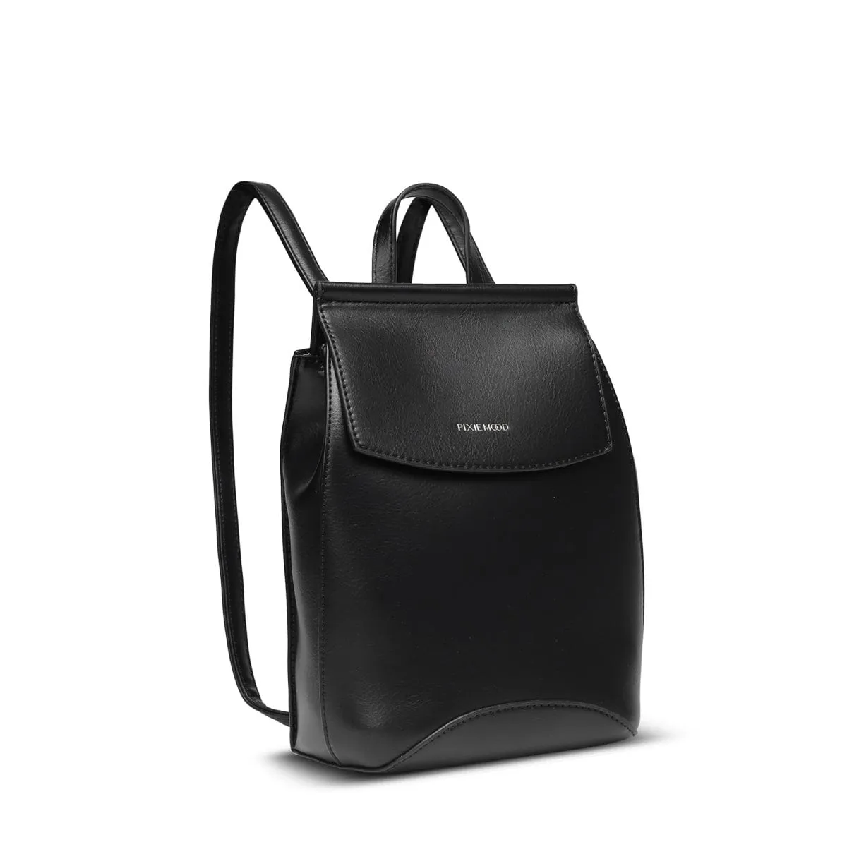 Mini Kim Vegan Leather Backpack | Black