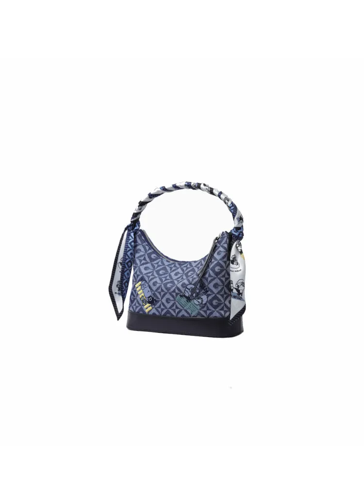 Minions Jacquard with Leather Hobo Bag