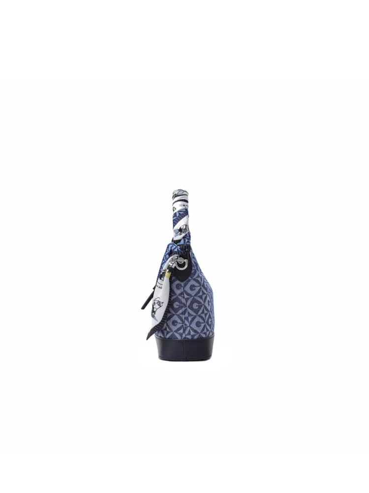 Minions Jacquard with Leather Hobo Bag