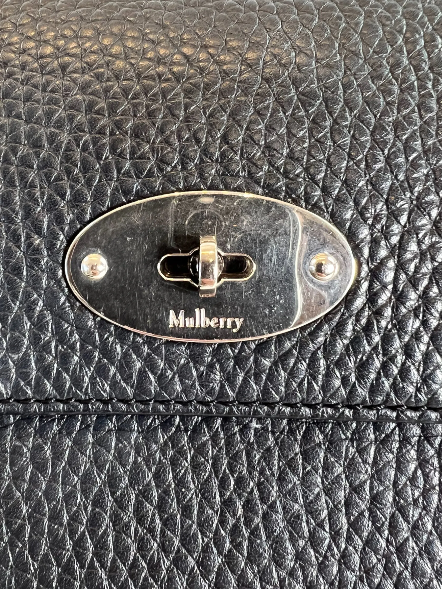 Mulberry Small Grey Leather Antony Messenger